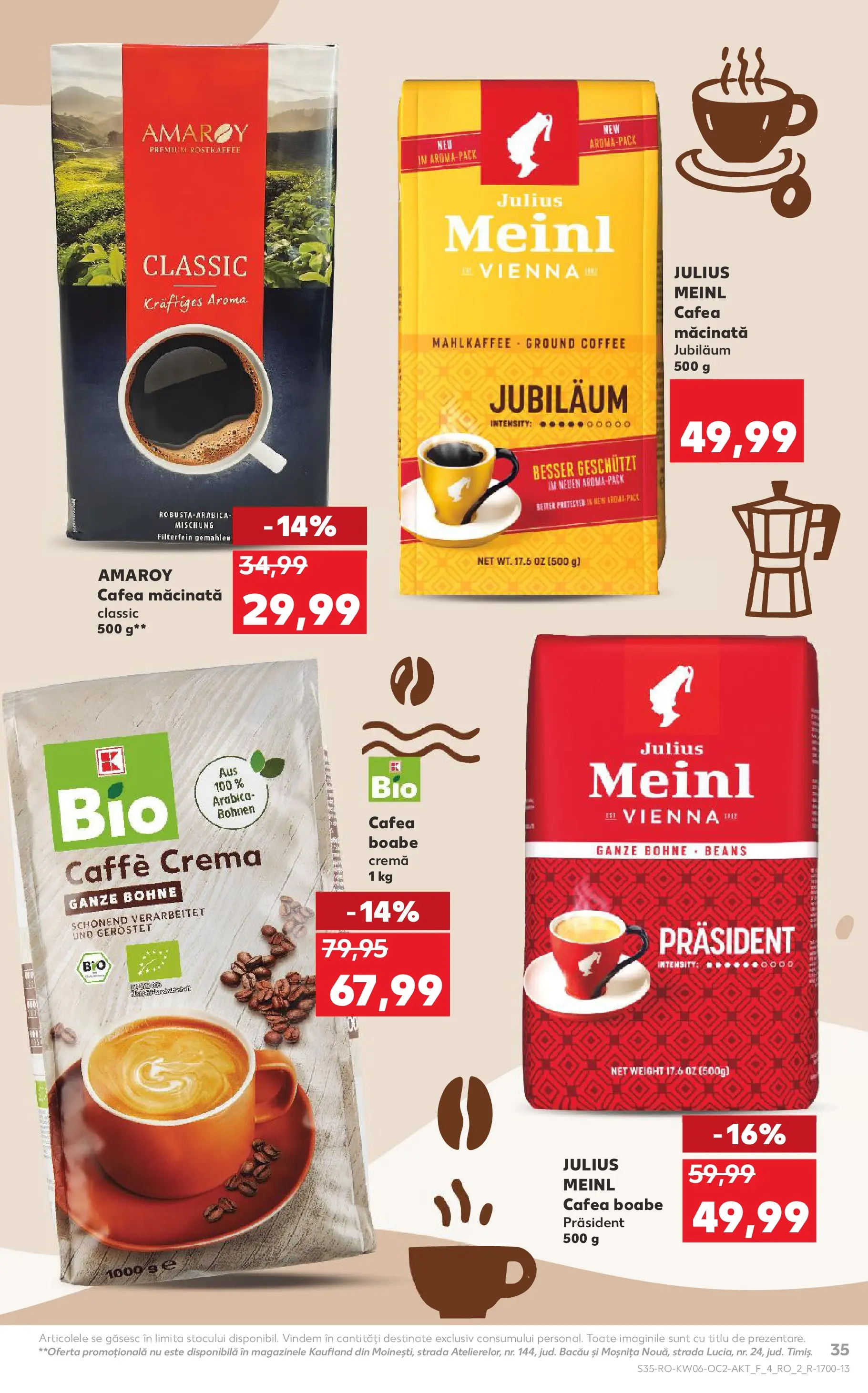 Catalog Kaufland - Pitești 04.02.2026 - Revista si Oferta | Pagină: 35 | Produse: Şerit ödül, Cremă, Cafea