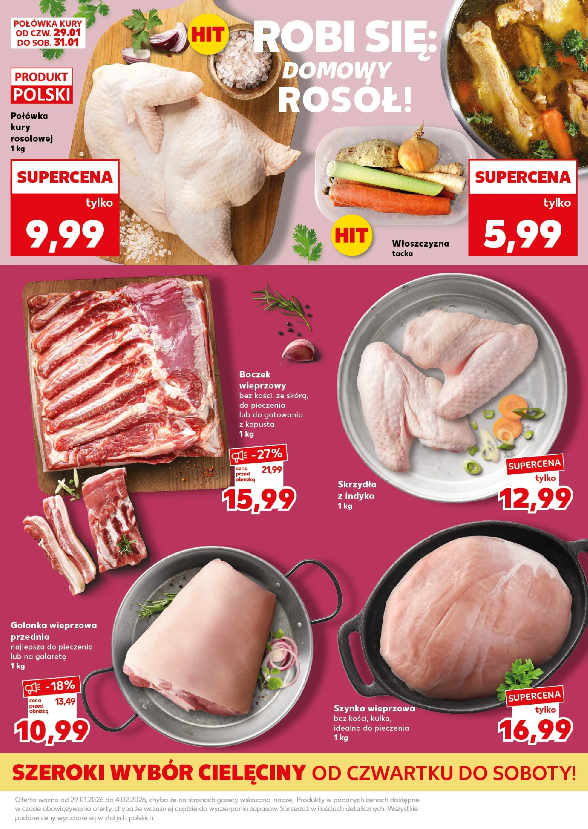 Kaufland gazetka - Super Sobota od 31.01.2026 - od jutra PDF | Strona: 11 | Produkty: Boczek wieprzowy, Szynka wieprzowa, Szynka, Boczek
