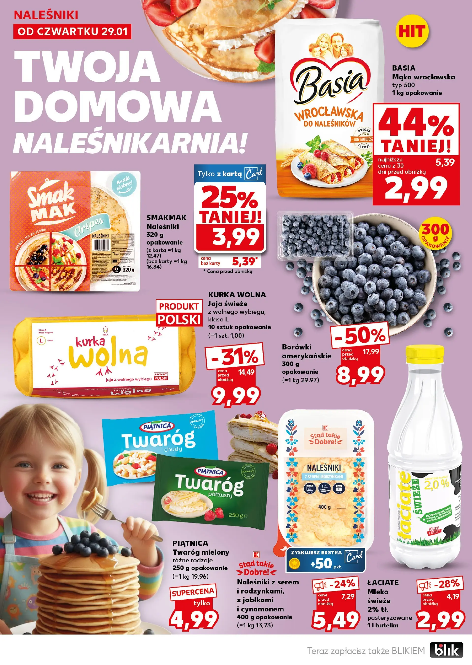 Kaufland gazetka - Super Sobota od 31.01.2026 - od jutra PDF | Strona: 20 | Produkty: Karta, Twaróg, Naleśniki, Jaja