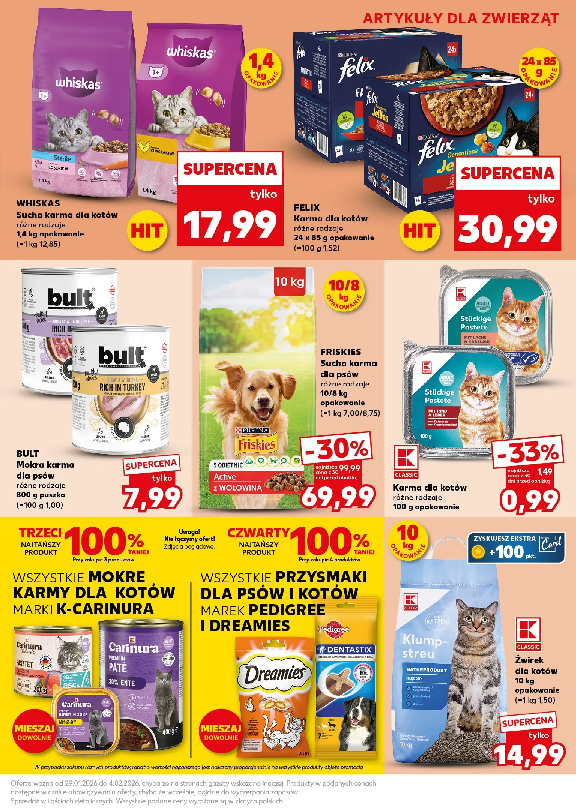 Kaufland gazetka - Super Sobota od 31.01.2026 - od jutra PDF | Strona: 27 | Produkty: Pedigree, Karma dla kotów, Wołowina
