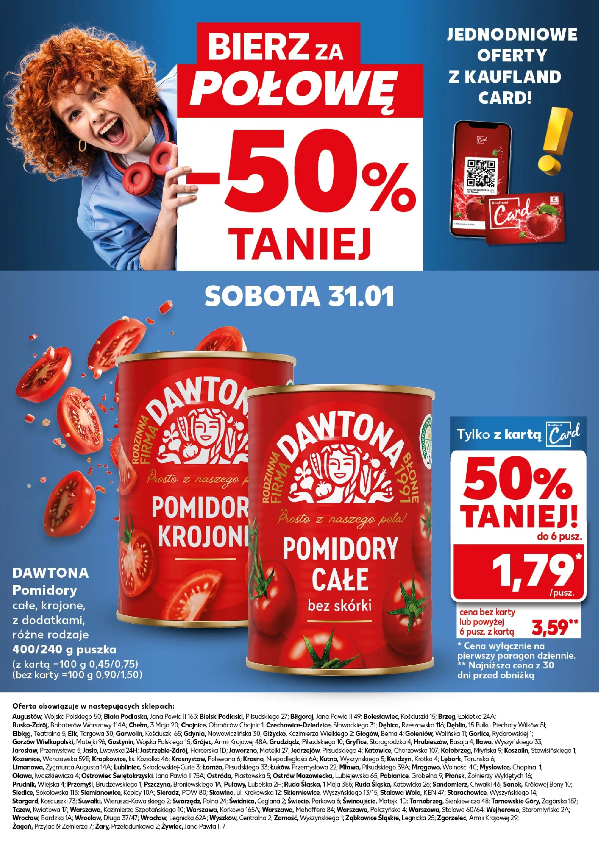 Kaufland gazetka - Super Sobota od 31.01.2026 - od jutra PDF | Strona: 28 | Produkty: Karta, Pomidory
