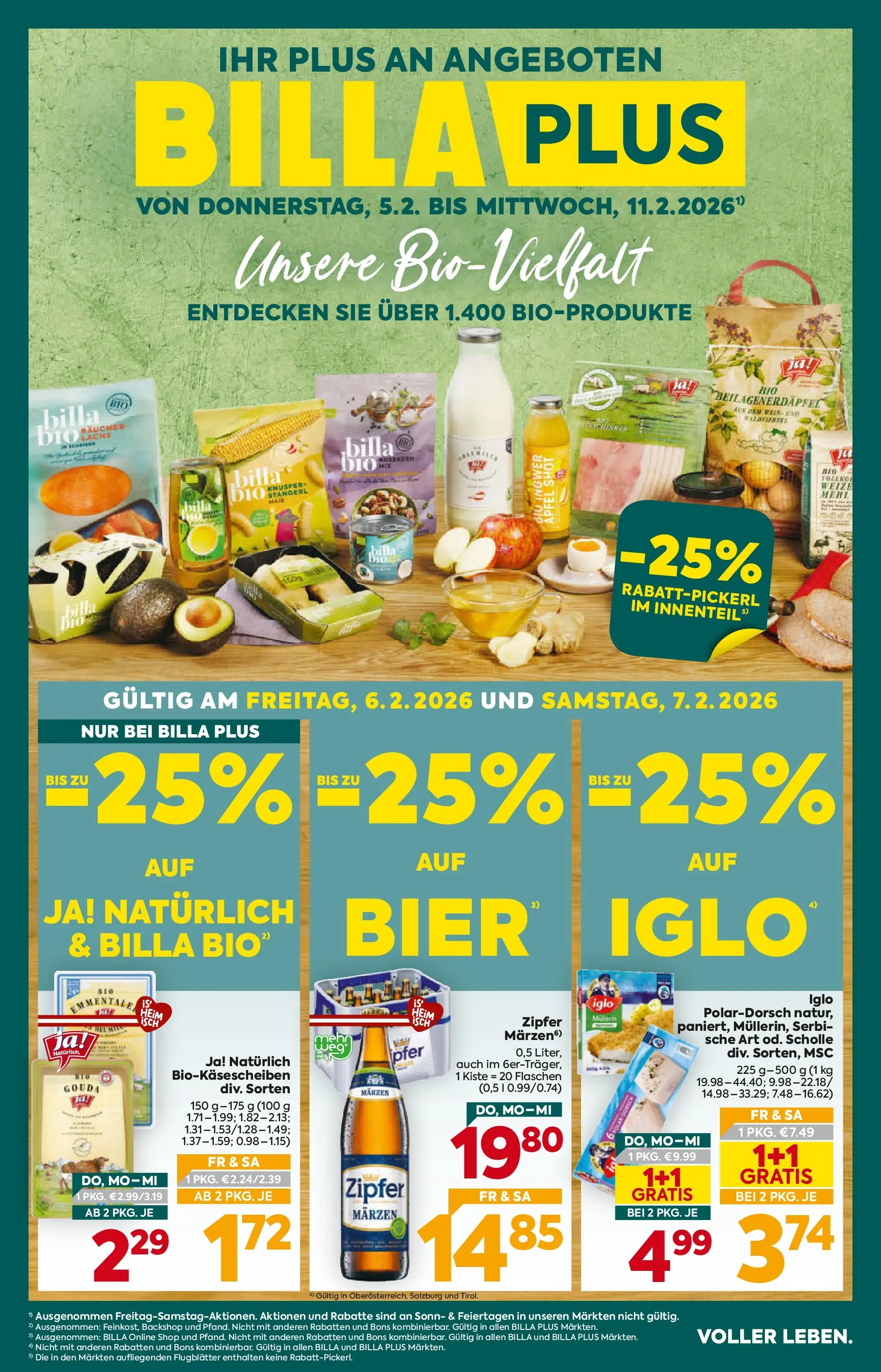 Billa Plus - BILLA PLUS: Flugblatt Tirol von 04.02.2026 - Aktuelle Angebote | Seite: 1