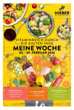 Angebote - Hieber's Frischecenter: Meine Woche ab 01.02.2026 gültig Angebote - Hieber's Frischecenter: Meine Woche ab 01.02.2026 gültig