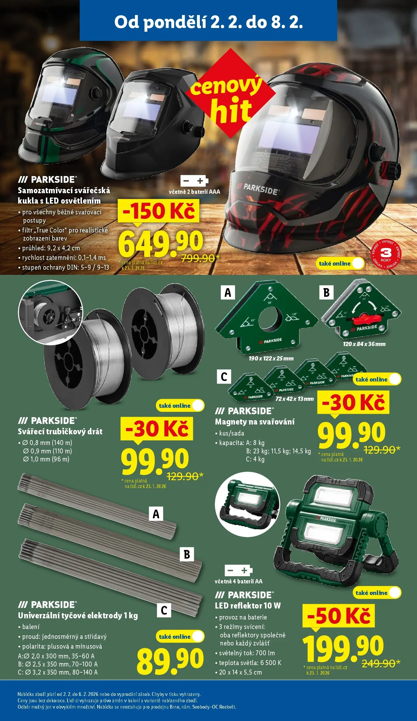 Lidl leták od 01.02.2026 - Nový akční leták | Strana: 35 | Produkty: LED reflektor, Reflektor, Baterie, Kukla