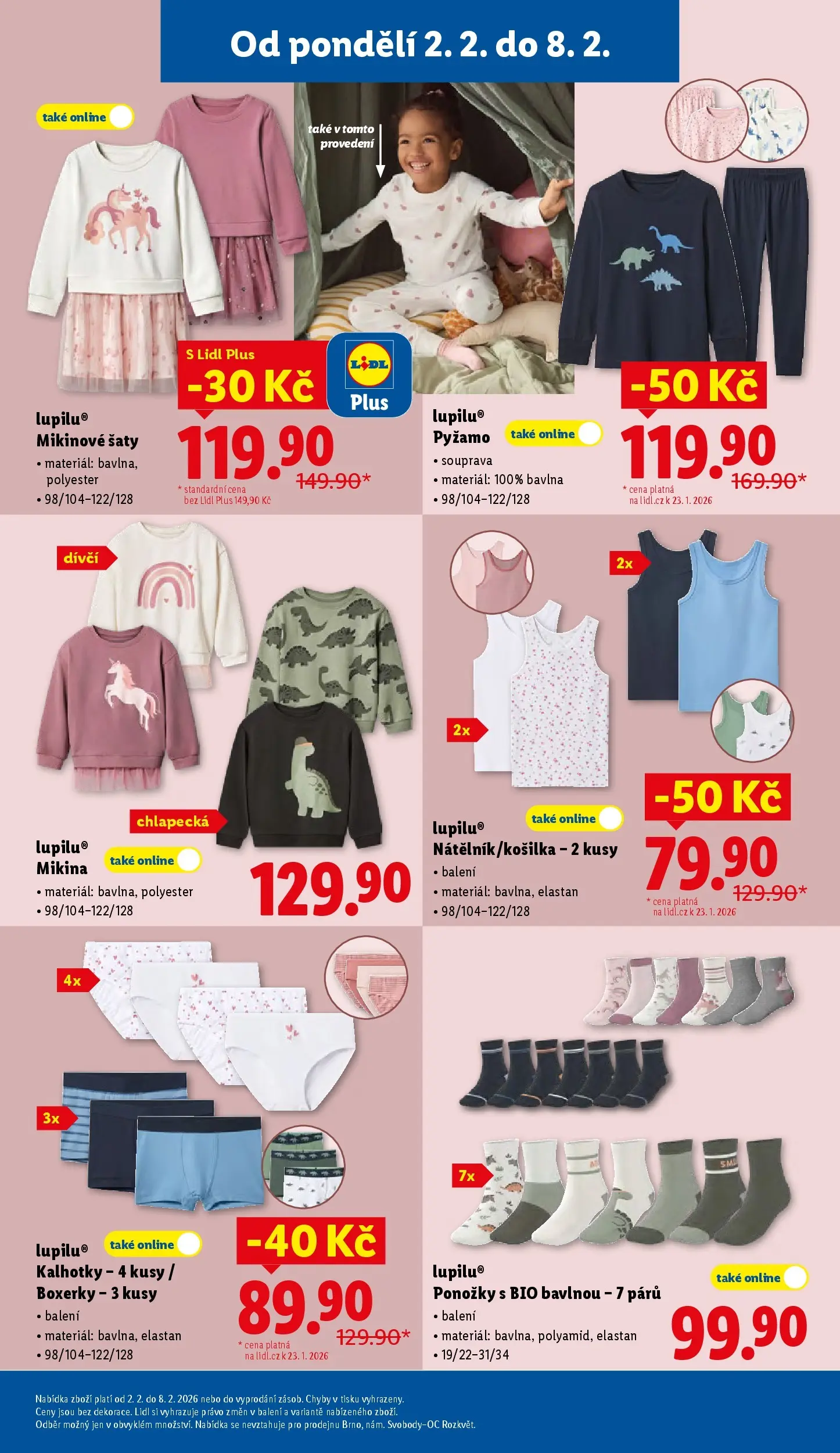 Lidl leták od 01.02.2026 - Nový akční leták | Strana: 39 | Produkty: Mikina, Kalhotky, Pyžamo, Boxerky