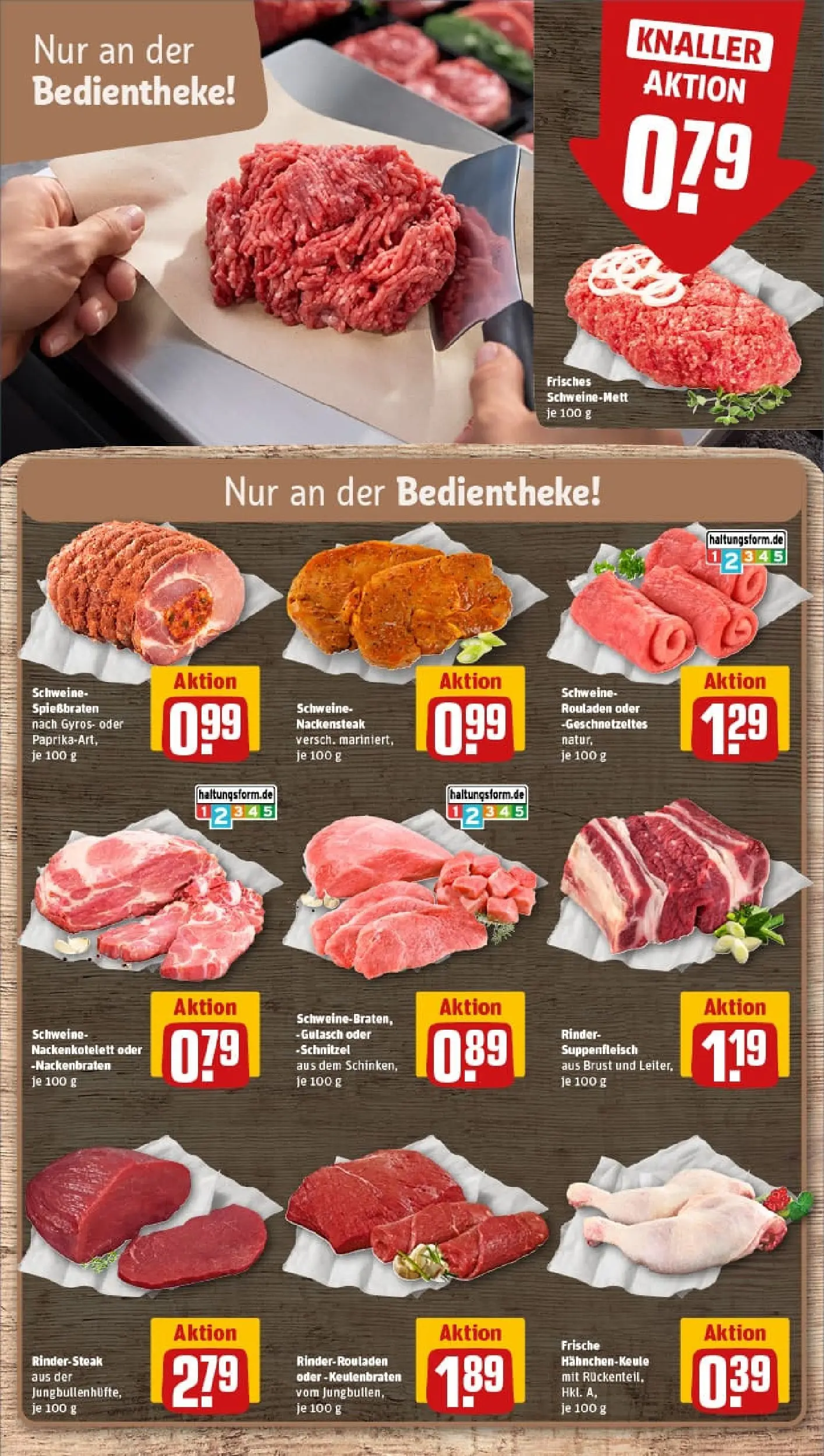 REWE Prospekt ab 01.02.2026 zum Blättern » Angebote | Seite: 10 | Produkte: Rinderrouladen, Schnitzel, Gyros, Gulasch