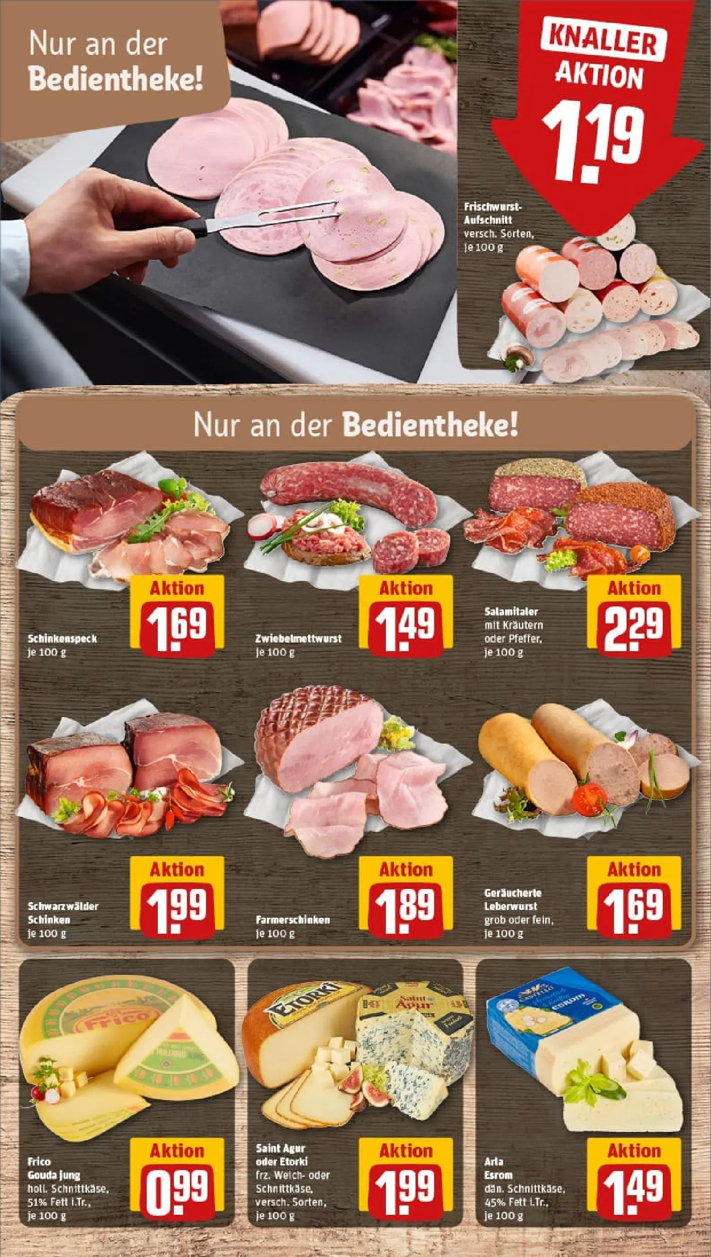 REWE Prospekt ab 01.02.2026 zum Blättern » Angebote | Seite: 11 | Produkte: Gouda, Salami, Schinken