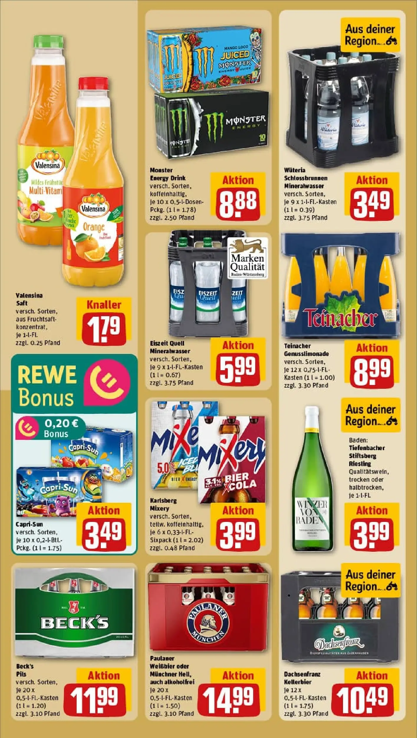 REWE Prospekt ab 02.02.2026 zum Blättern » Angebote | Seite: 22 | Produkte: Pils, Mineralwasser, Monster, Paulaner