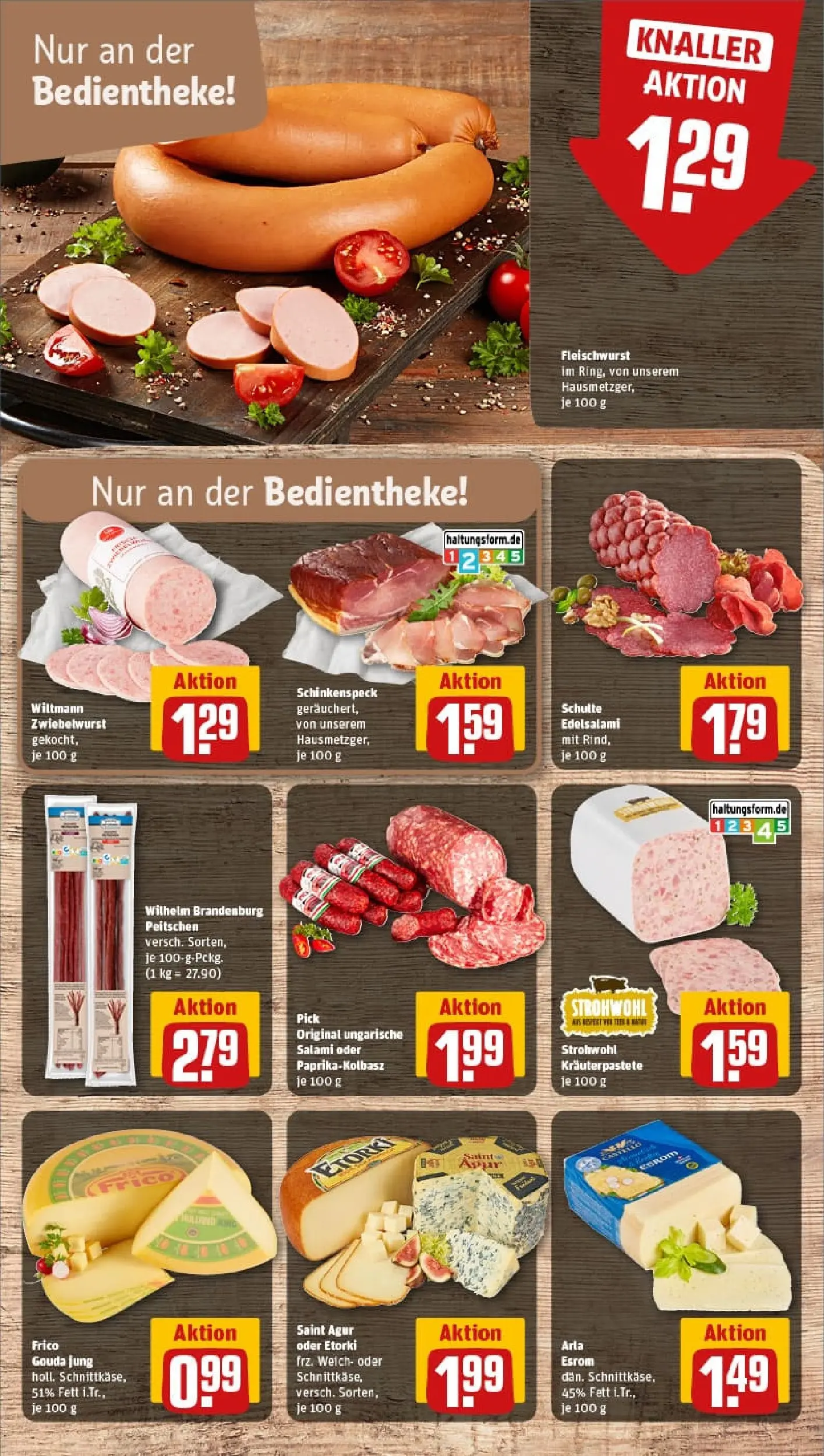 REWE Prospekt ab 01.02.2026 zum Blättern » Angebote | Seite: 11 | Produkte: Gouda, Salami