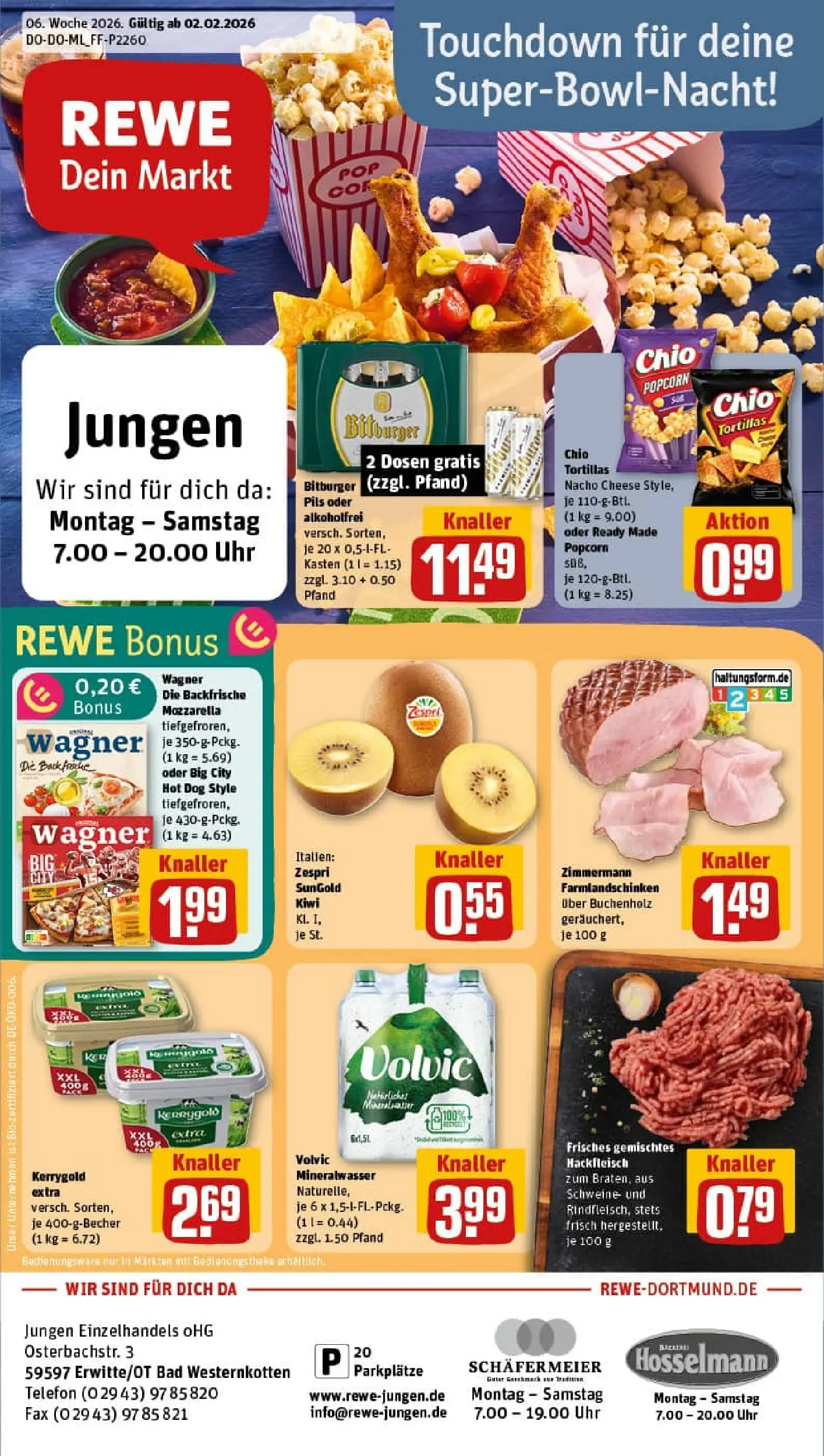 REWE Prospekt ab 01.02.2026 zum Blättern » Angebote | Seite: 1