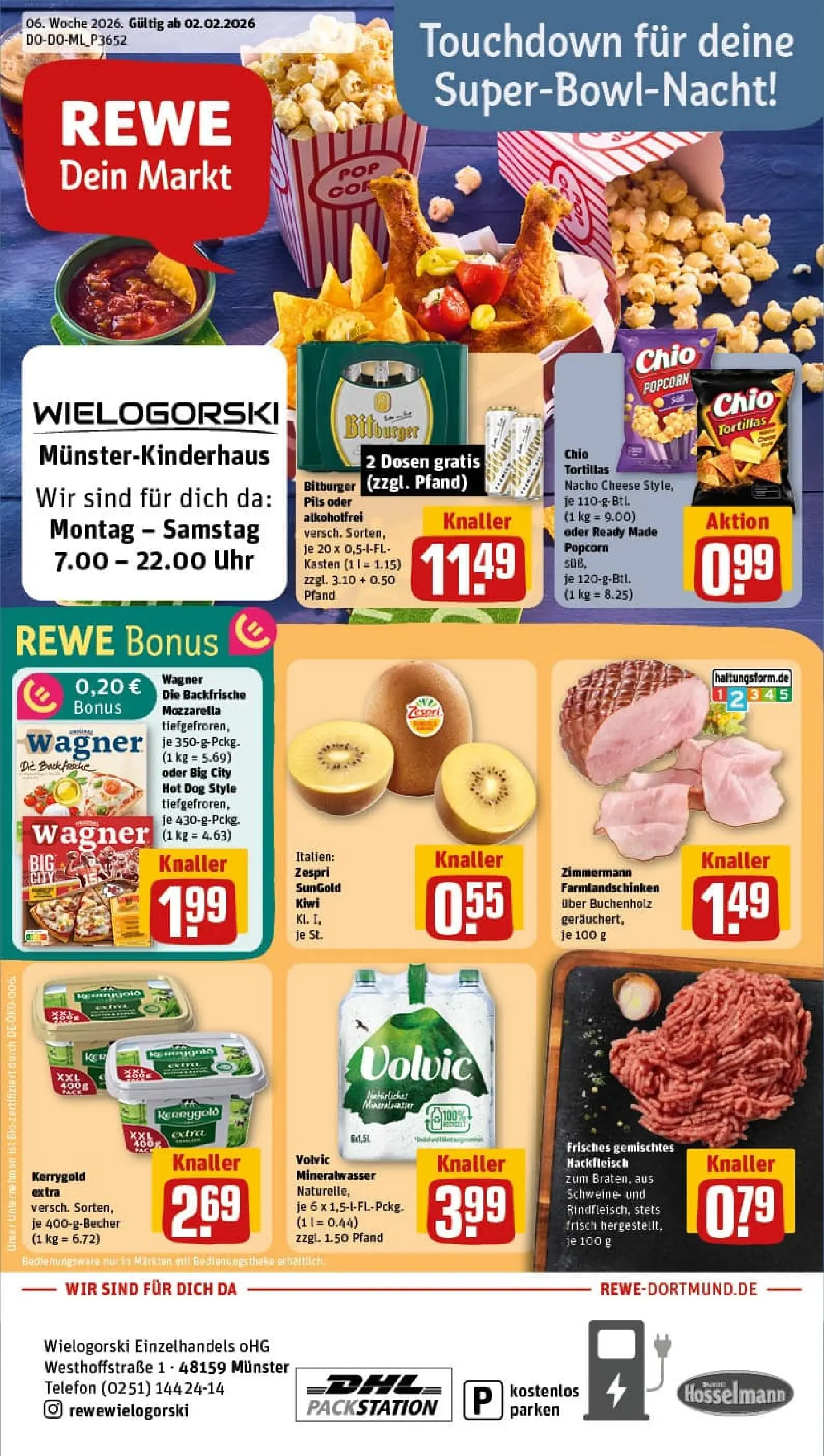 REWE Prospekt ab 01.02.2026 zum Blättern » Angebote | Seite: 1