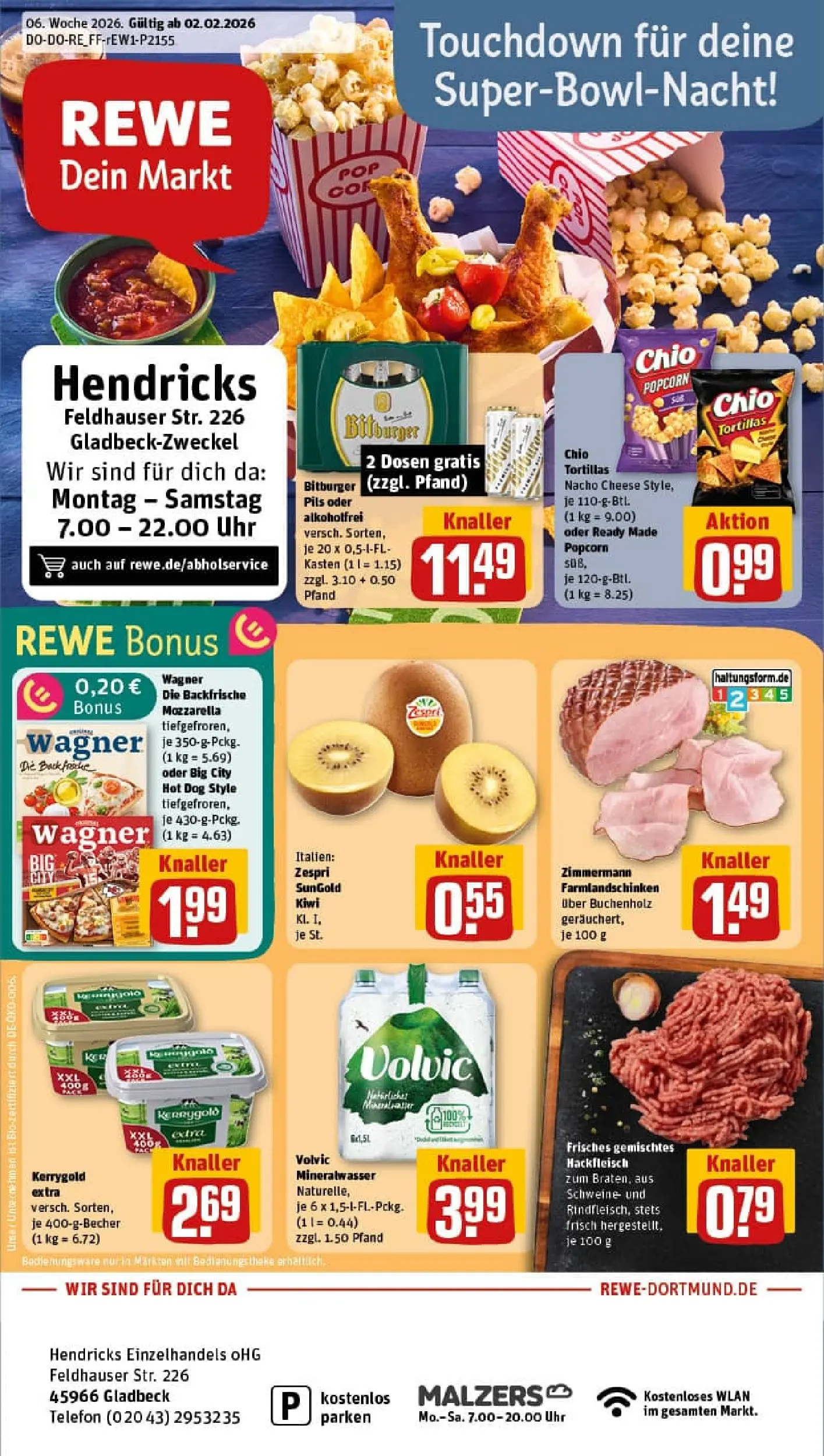 REWE Prospekt ab 01.02.2026 zum Blättern » Angebote | Seite: 1