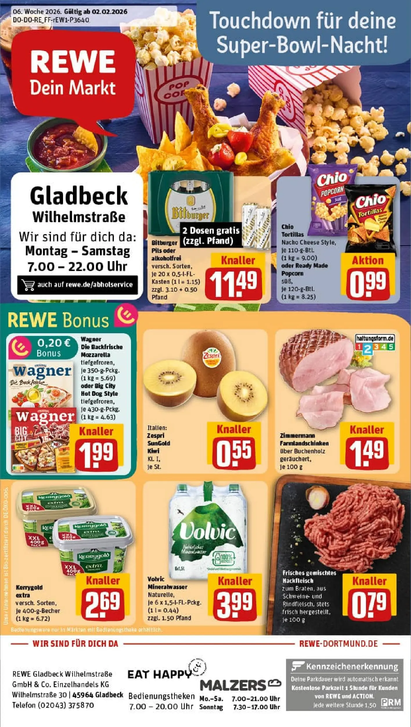 REWE Prospekt ab 01.02.2026 zum Blättern » Angebote | Seite: 1