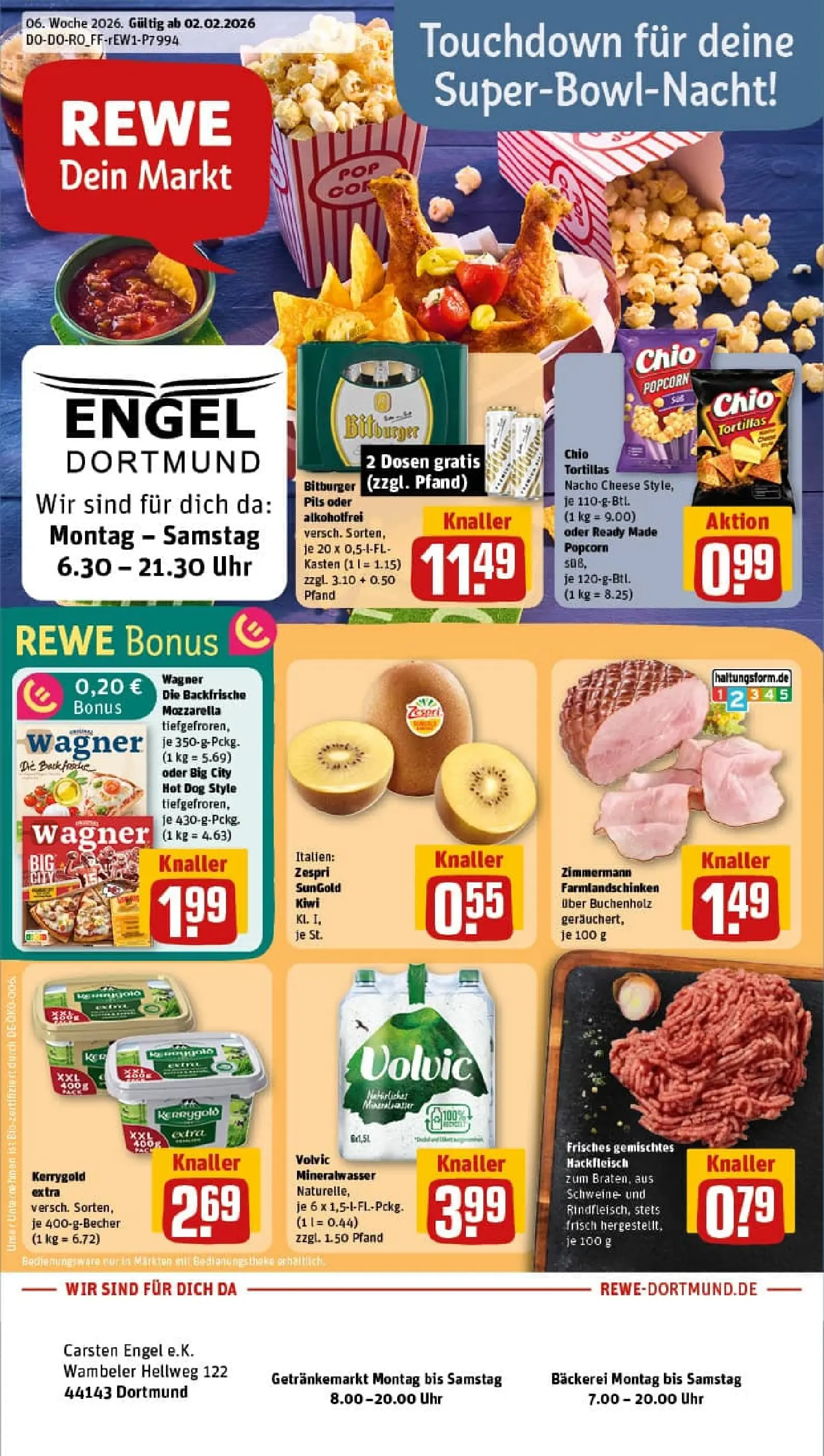 REWE Prospekt ab 01.02.2026 zum Blättern » Angebote | Seite: 1