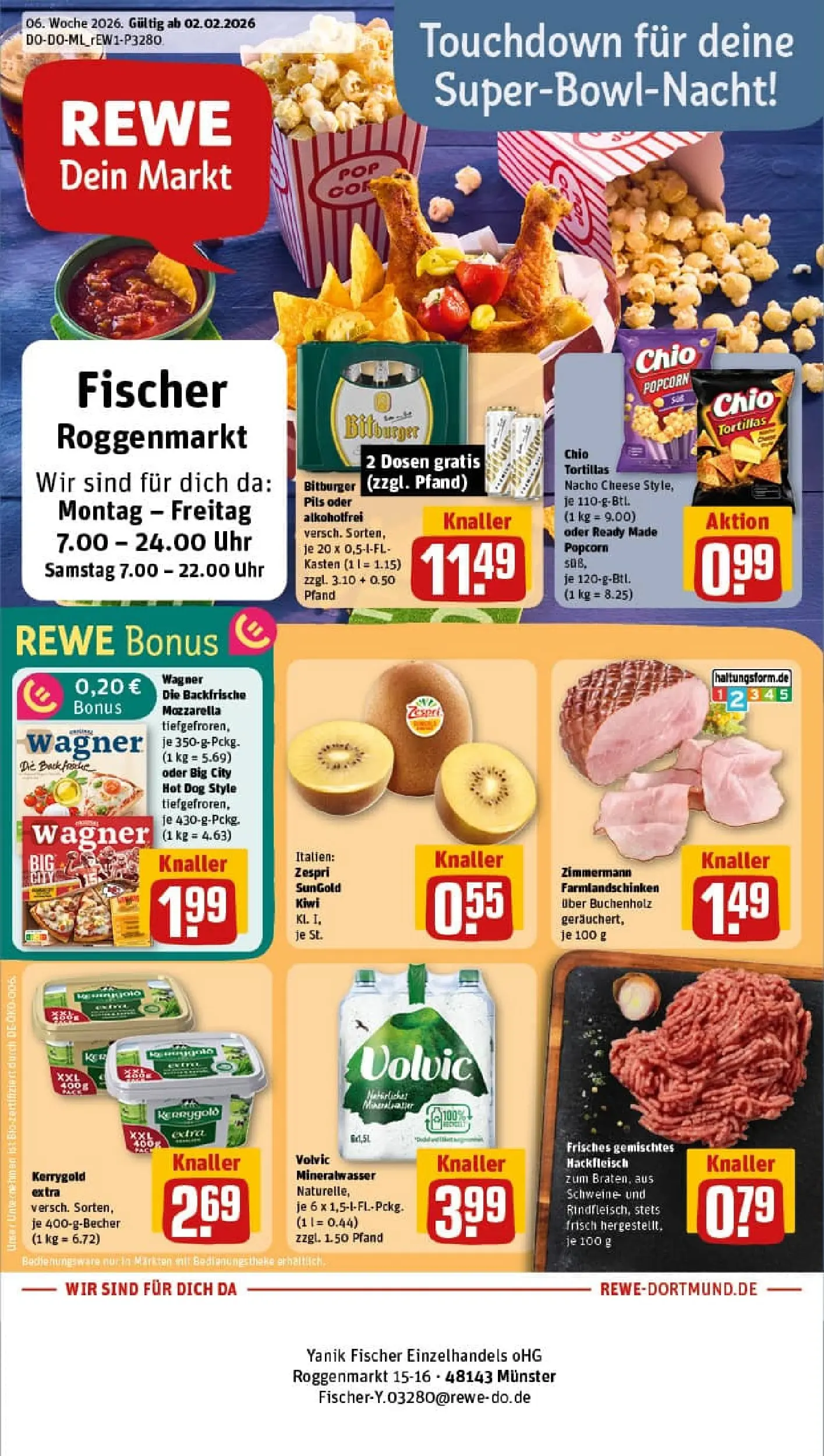 REWE Prospekt ab 01.02.2026 zum Blättern » Angebote | Seite: 1