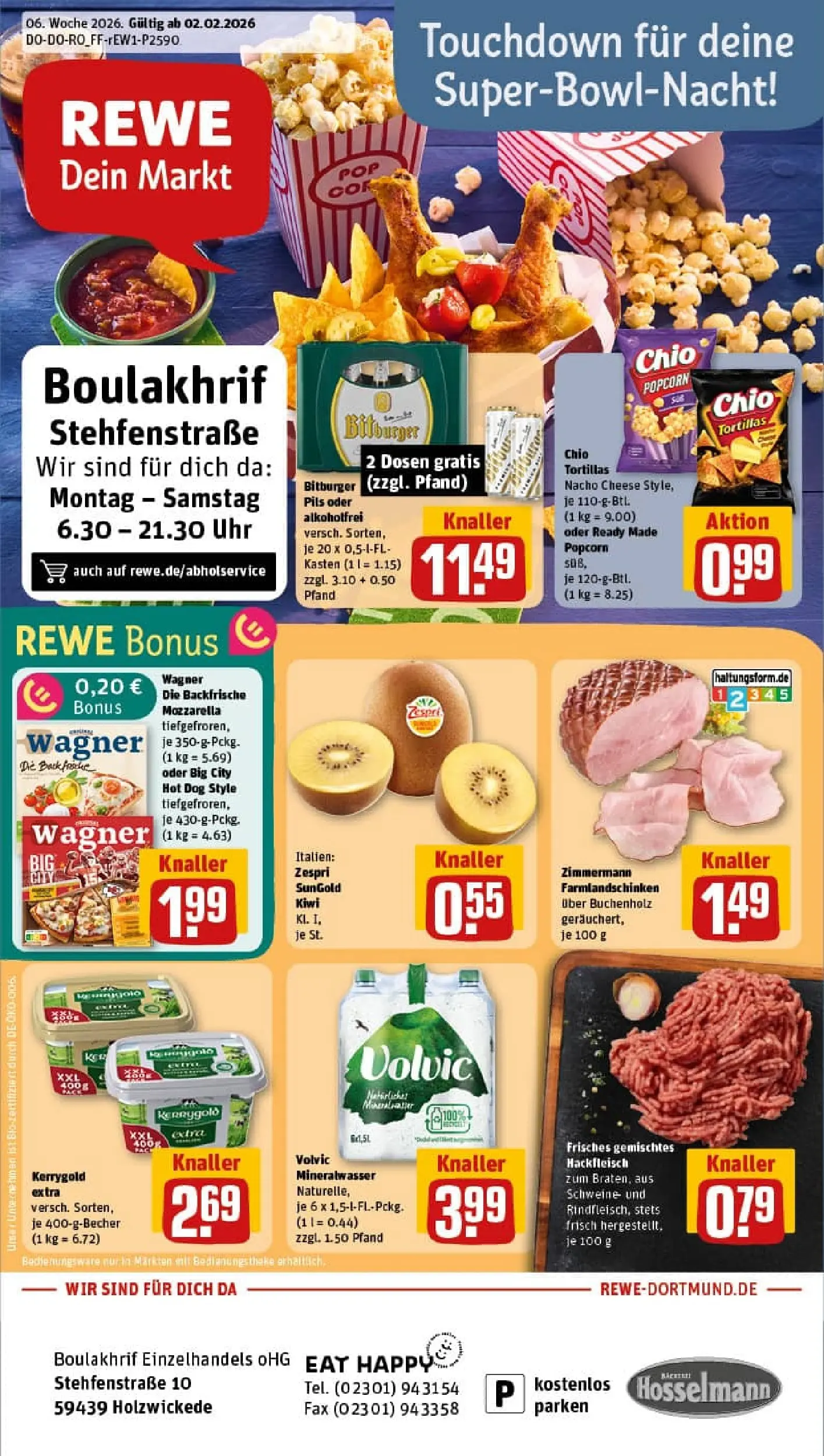 REWE Prospekt ab 01.02.2026 zum Blättern » Angebote | Seite: 1