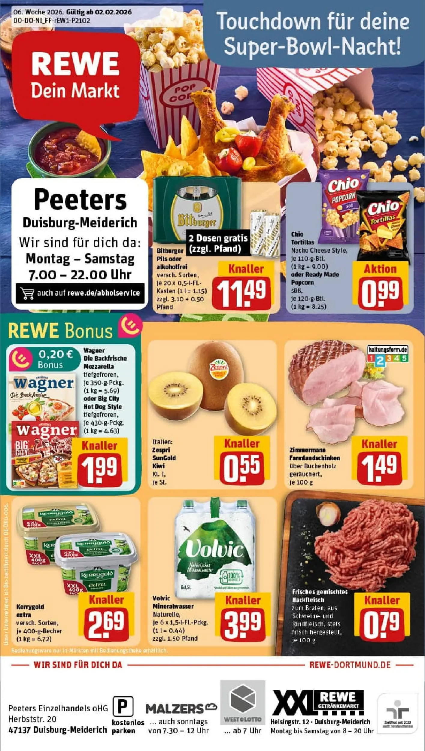 REWE Prospekt ab 01.02.2026 zum Blättern » Angebote | Seite: 1