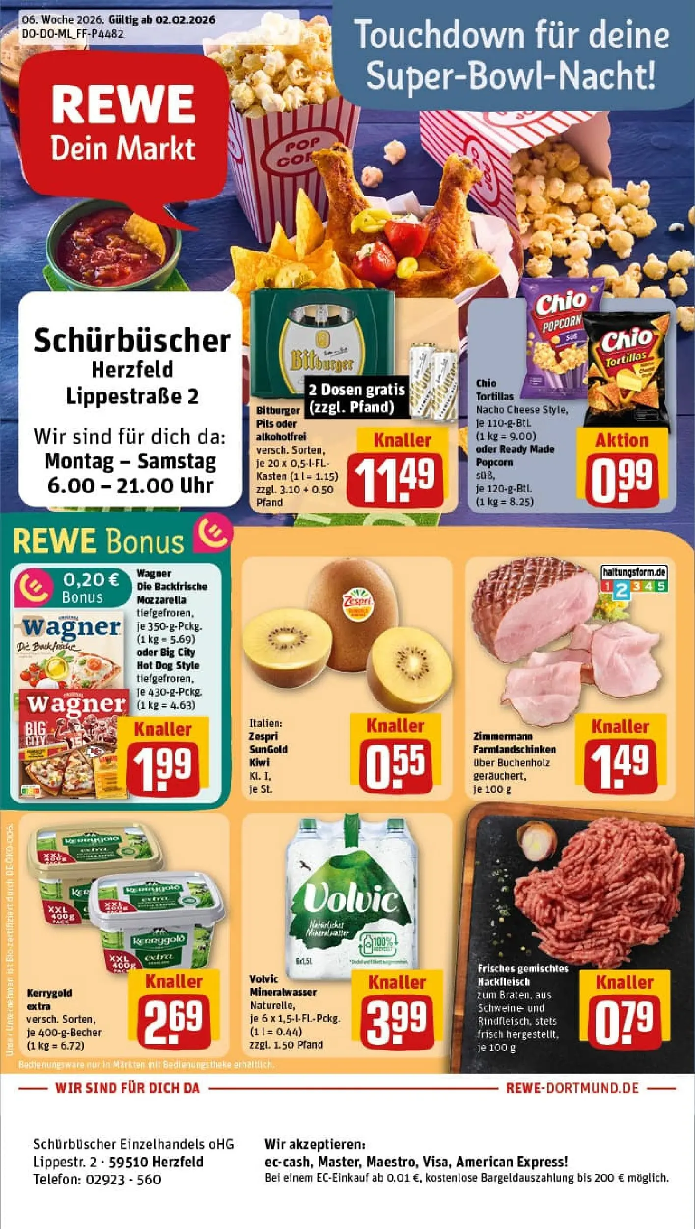 REWE Prospekt ab 01.02.2026 zum Blättern » Angebote | Seite: 1