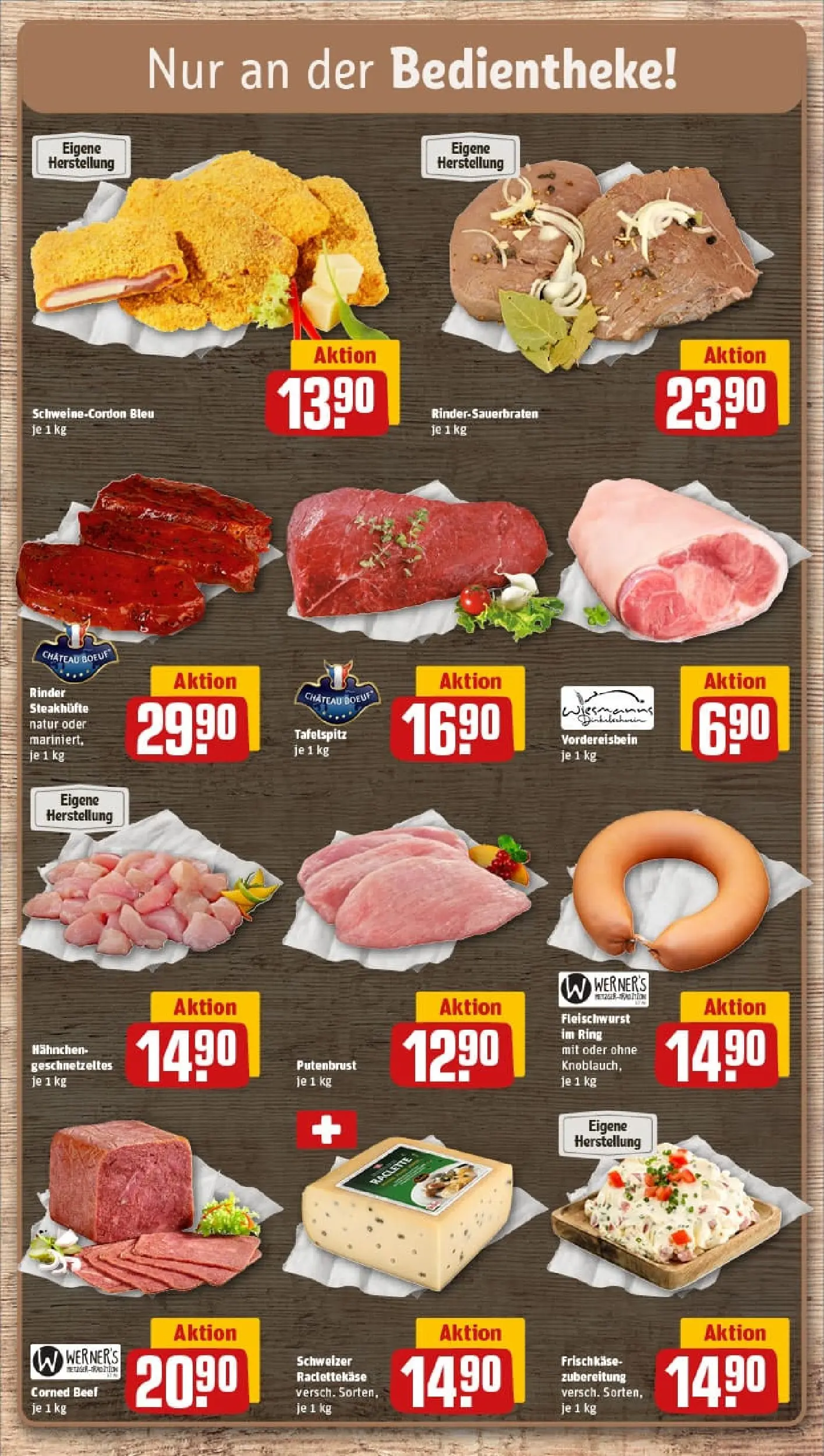 REWE Prospekt ab 02.02.2026 zum Blättern » Angebote | Seite: 10 | Produkte: Tafelspitz, Hahnchen, Raclette, Frischkase