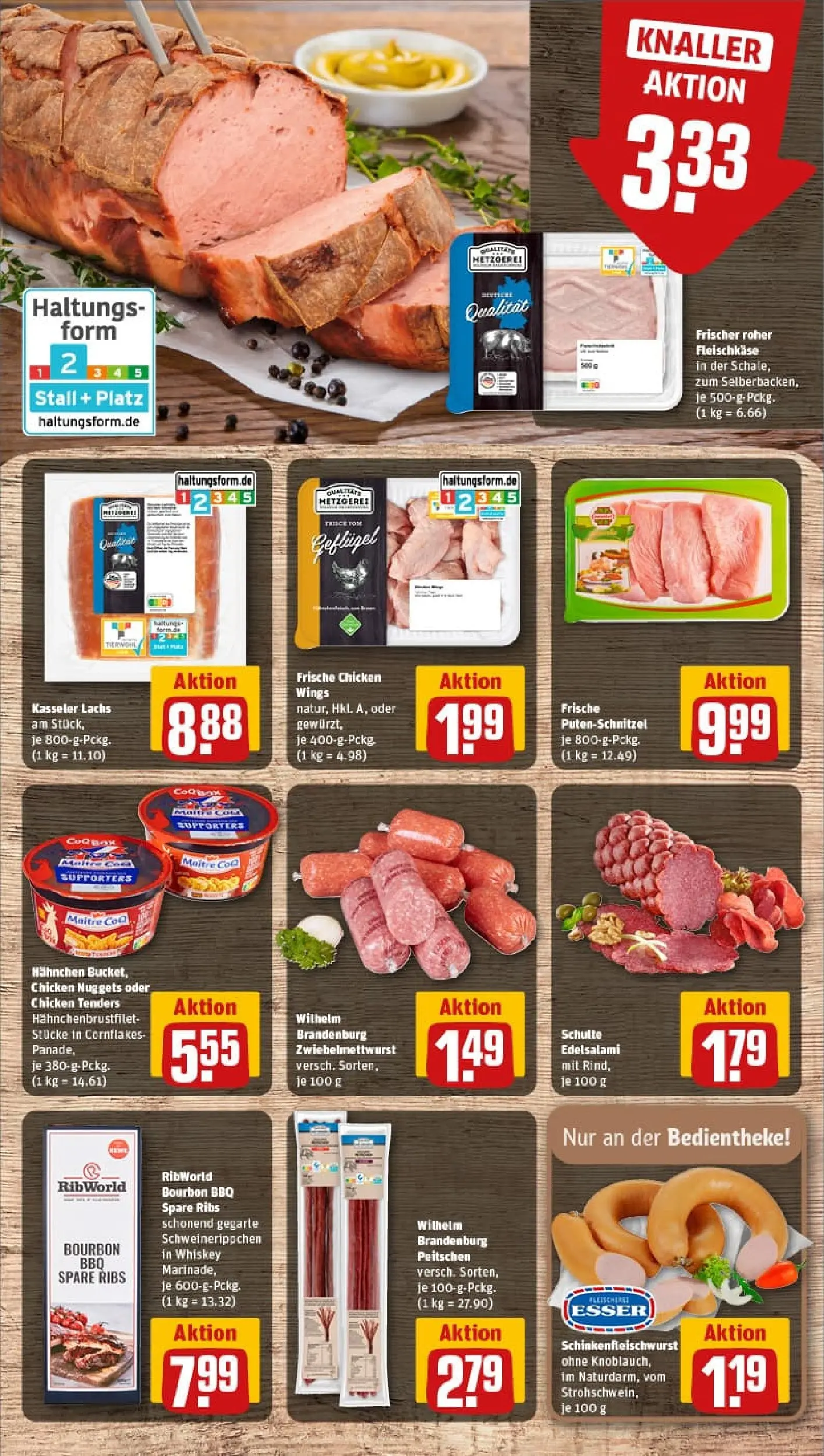 REWE Prospekt ab 02.02.2026 zum Blättern » Angebote | Seite: 10 | Produkte: Hahnchen, Spare ribs, Lachs, Putenschnitzel
