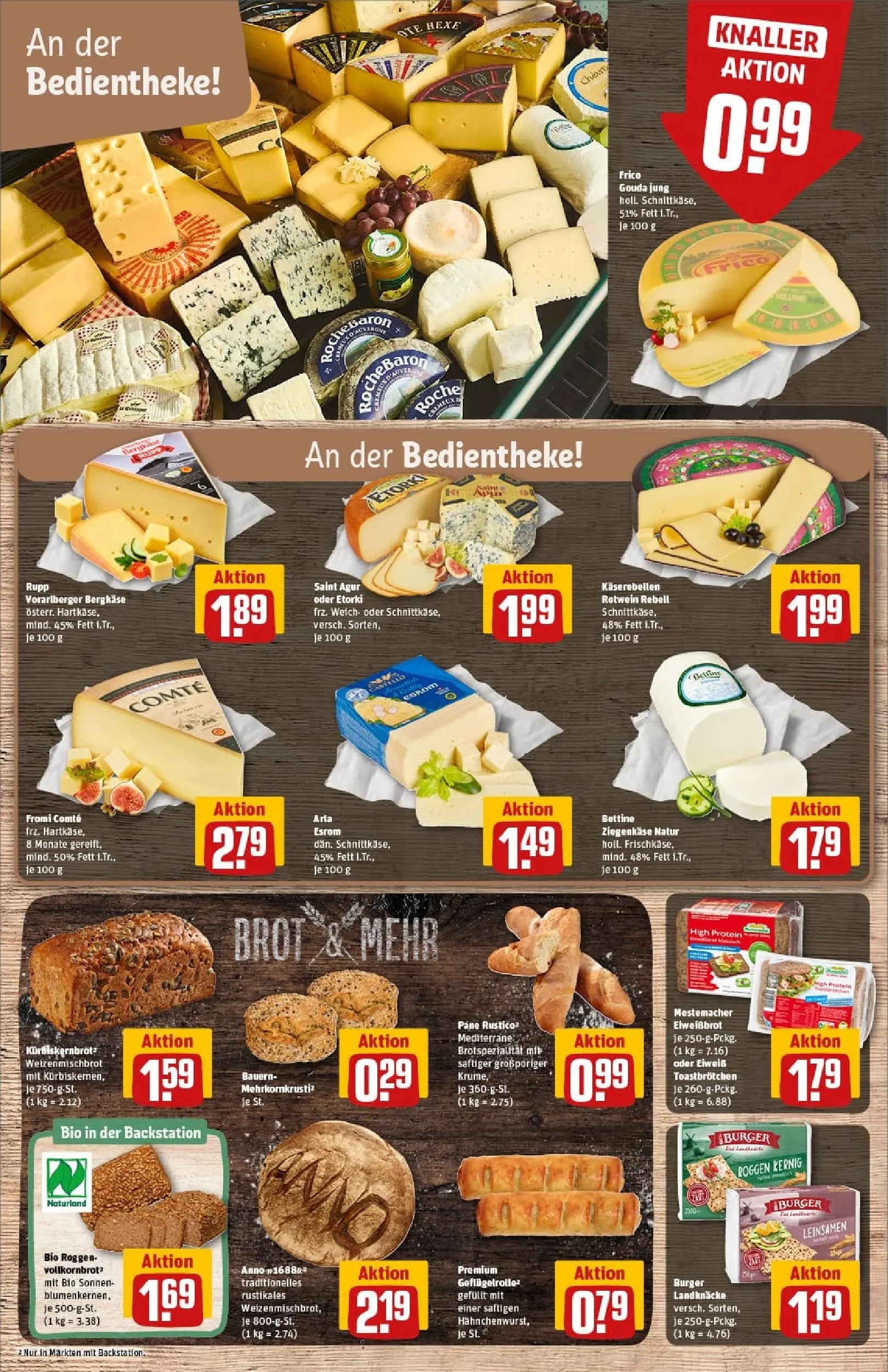 REWE Prospekt ab 02.02.2026 zum Blättern » Angebote | Seite: 13 | Produkte: Rotwein, Gouda, Ziegenkäse, Pane
