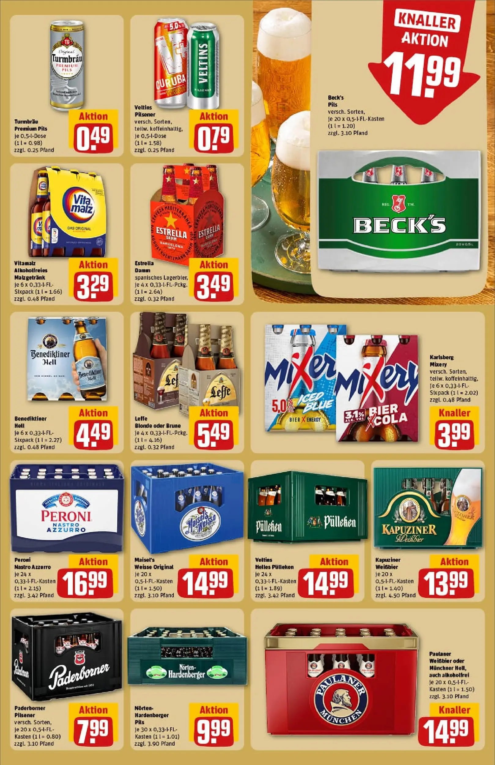 REWE Prospekt ab 02.02.2026 zum Blättern » Angebote | Seite: 19 | Produkte: Weißbier, Benediktiner hell, Mixery, Paulaner