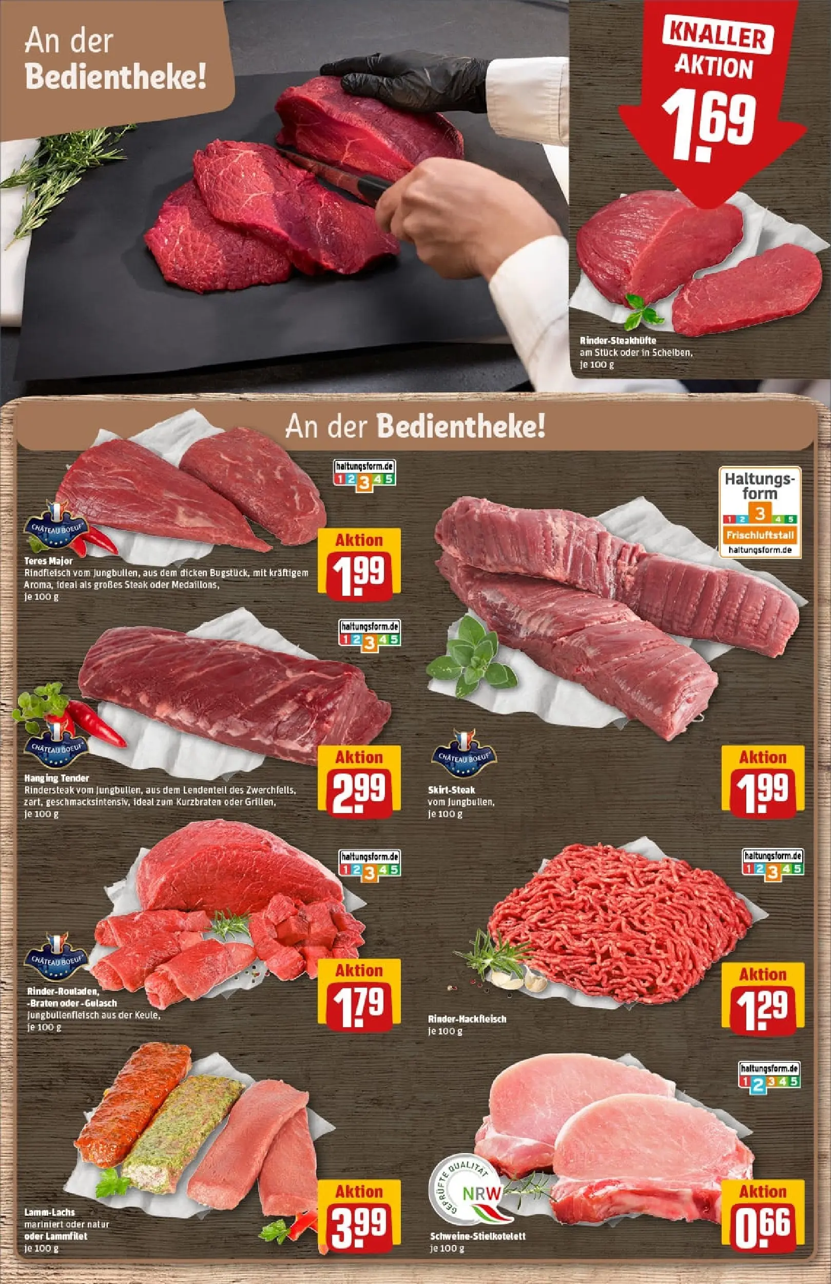 REWE Prospekt ab 02.02.2026 zum Blättern » Angebote | Seite: 11 | Produkte: Rindfleisch, Steak