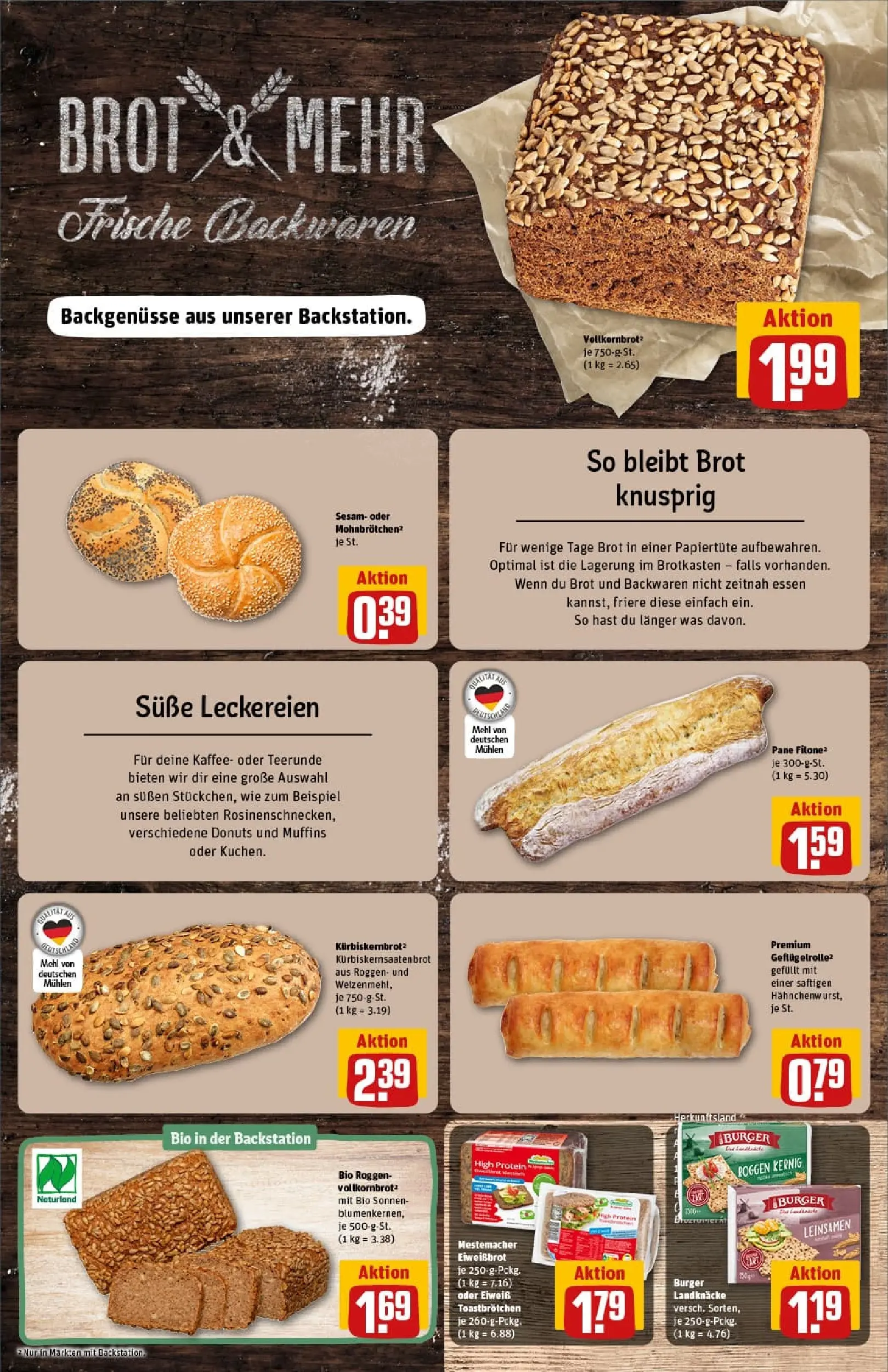 REWE Prospekt ab 02.02.2026 zum Blättern » Angebote | Seite: 16 | Produkte: Kaffee, Vollkornbrot, Donuts, Brot