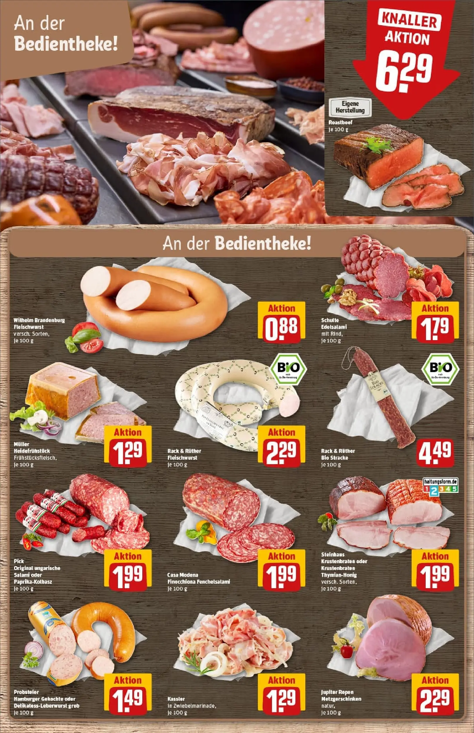 REWE Prospekt ab 02.02.2026 zum Blättern » Angebote | Seite: 12 | Produkte: Krustenbraten, Roastbeef, Salami