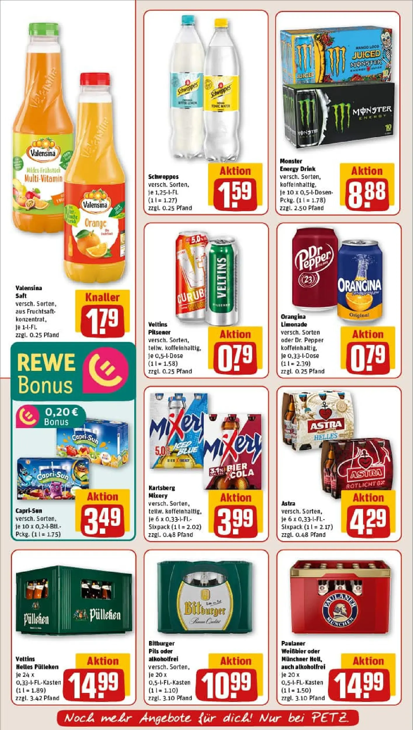 REWE Prospekt ab 01.02.2026 zum Blättern » Angebote | Seite: 22 | Produkte: Bitburger, Astra, Limonade, Mixery