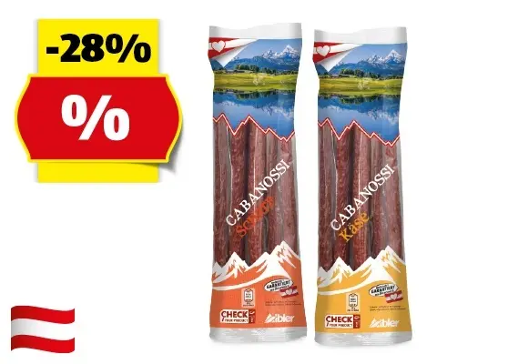 GENUSS 100% AUS &Ouml;STERREICH Cabanossi K&auml;se/Scharf, 300 g