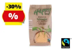 HAPPY HARVEST Brauner Rohrzucker, 500 g
