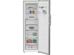 Beko B7RFNE315XP Gefrierschrank (D, 286 l, 1865 mm hoch, No Frost (verminderte Eisbildung), Edelstahllook)
