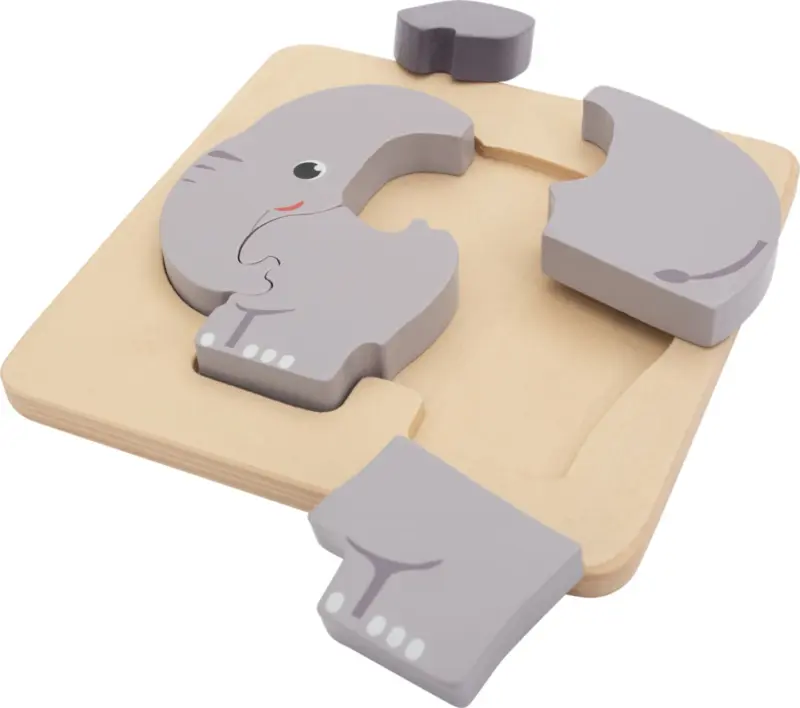 KUNIBOO Дървен пъзел слонче