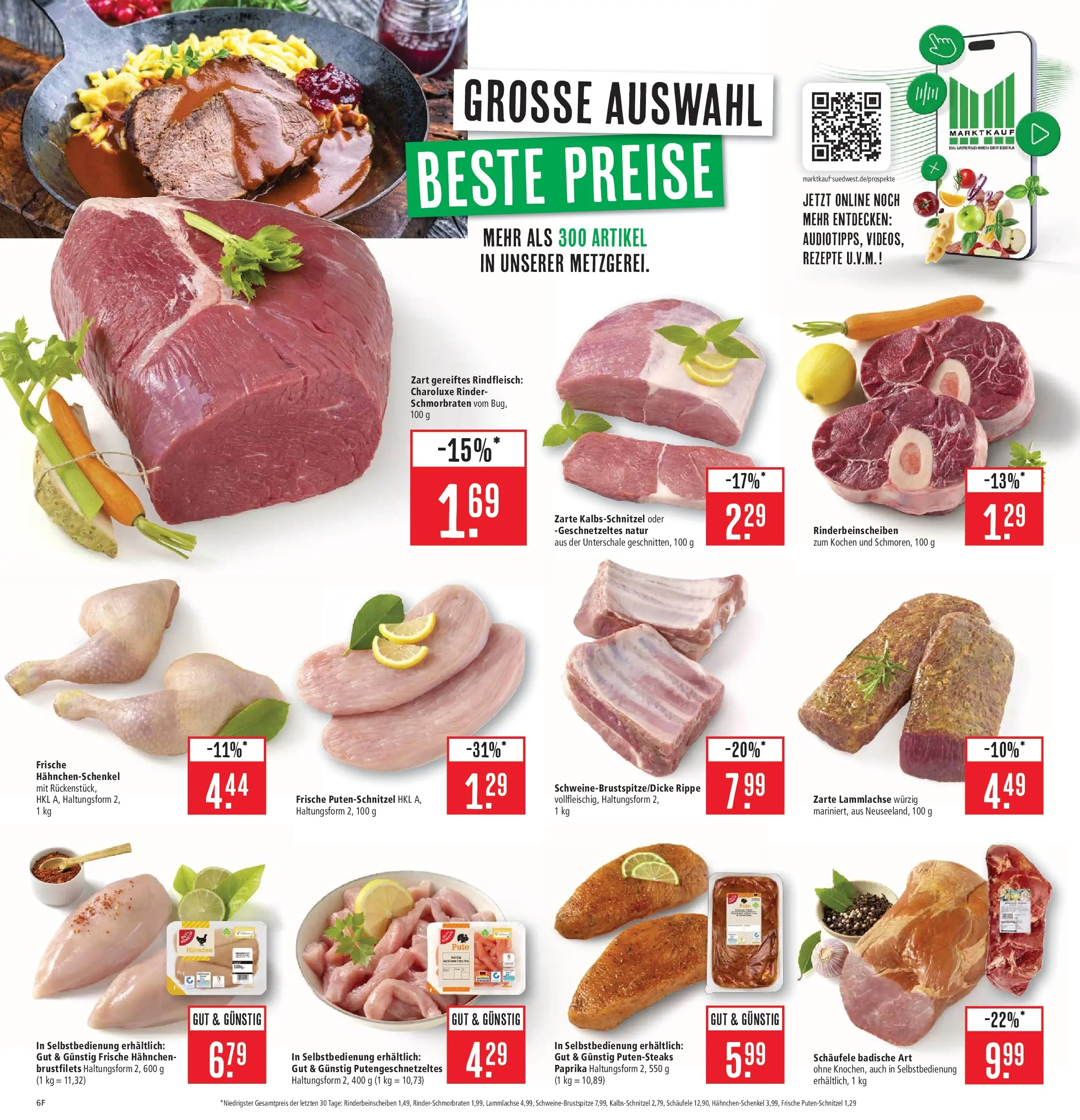Marktkauf - Marktkauf: Wochenangebote (ab 02.02.2026) » Angebote online | Seite: 10 | Produkte: Hahnchen, Paprika, Putenschnitzel, Rindfleisch