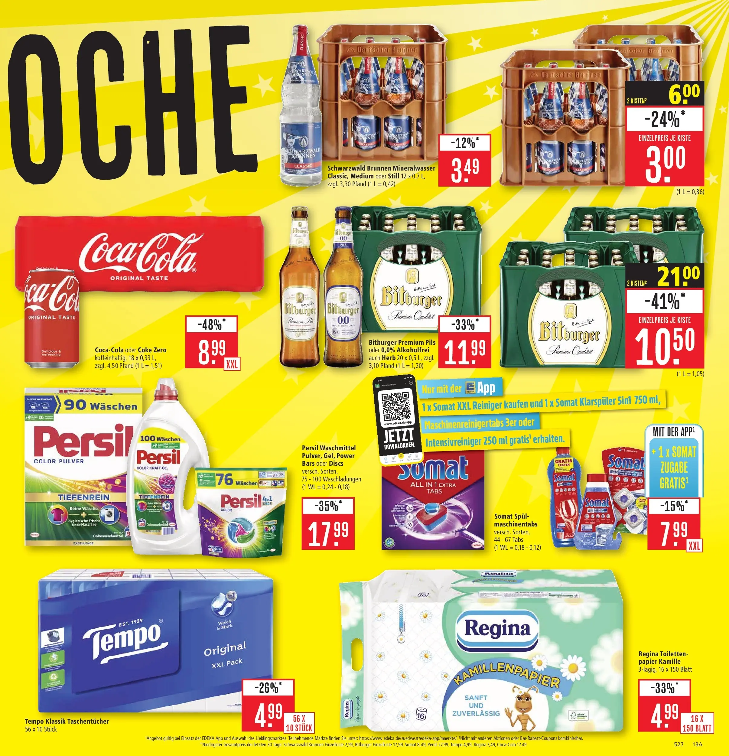 Marktkauf - Marktkauf: Wochenangebote (ab 02.02.2026) » Angebote online | Seite: 19 | Produkte: Bitburger, Mineralwasser, Waschmittel, Tempo