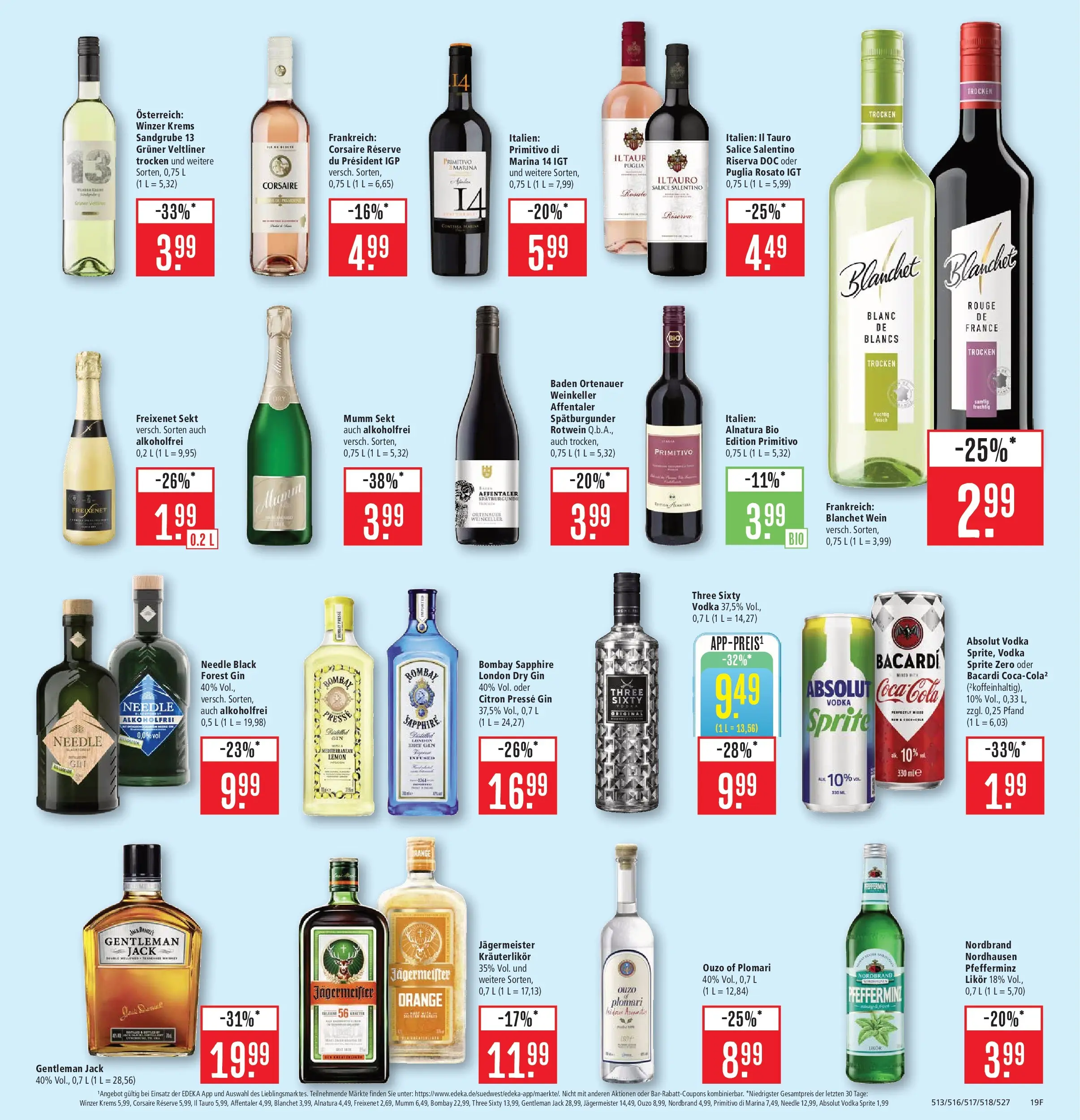 Marktkauf - Marktkauf: Wochenangebote (ab 02.02.2026) » Angebote online | Seite: 29 | Produkte: Bacardi, Rotwein, Likör, Rouge