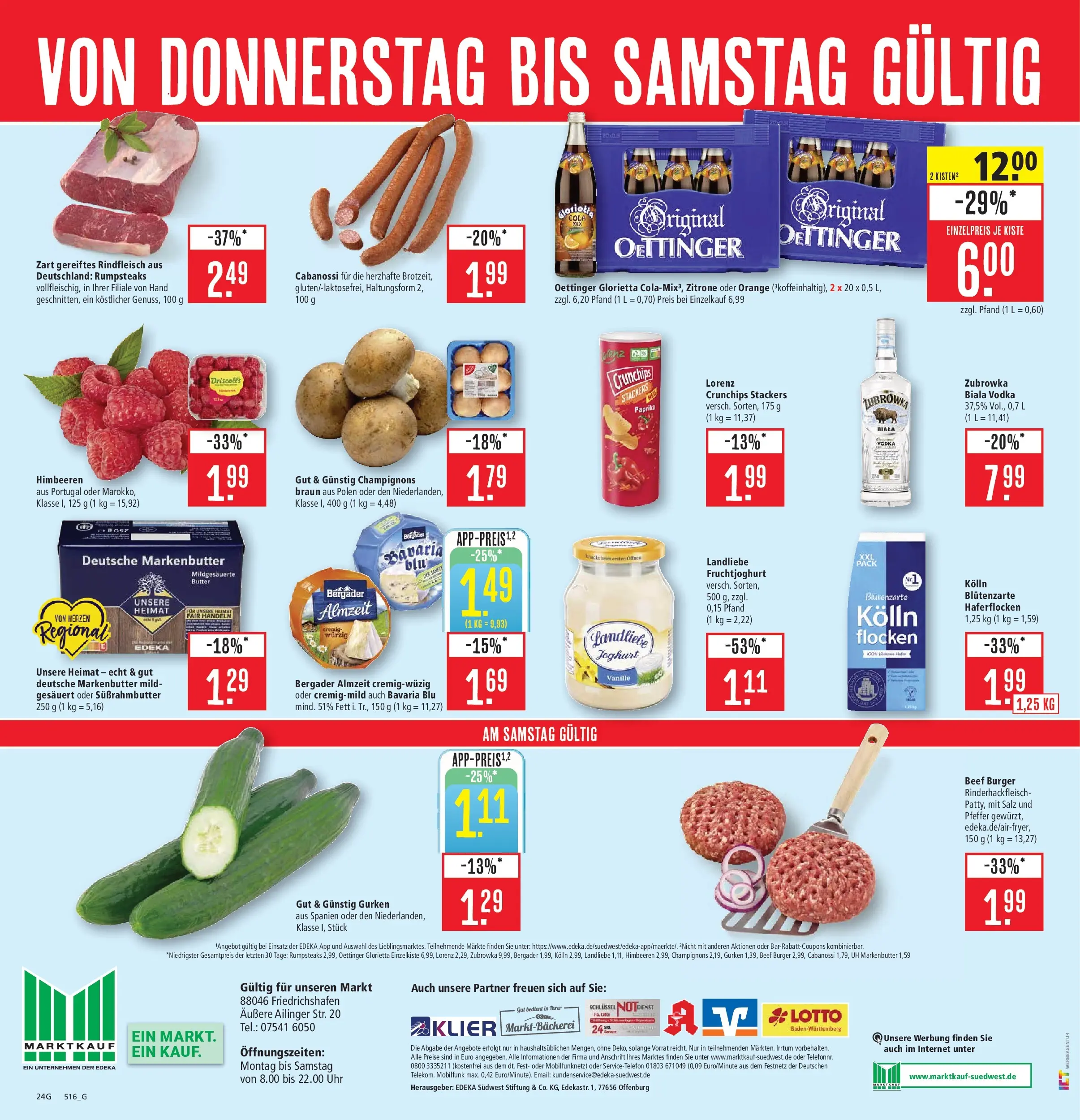 Marktkauf - Marktkauf: Wochenangebote (ab 02.02.2026) » Angebote online | Seite: 30 | Produkte: Kolln haferflocken, Butter, Fruchtjoghurt, Uhr