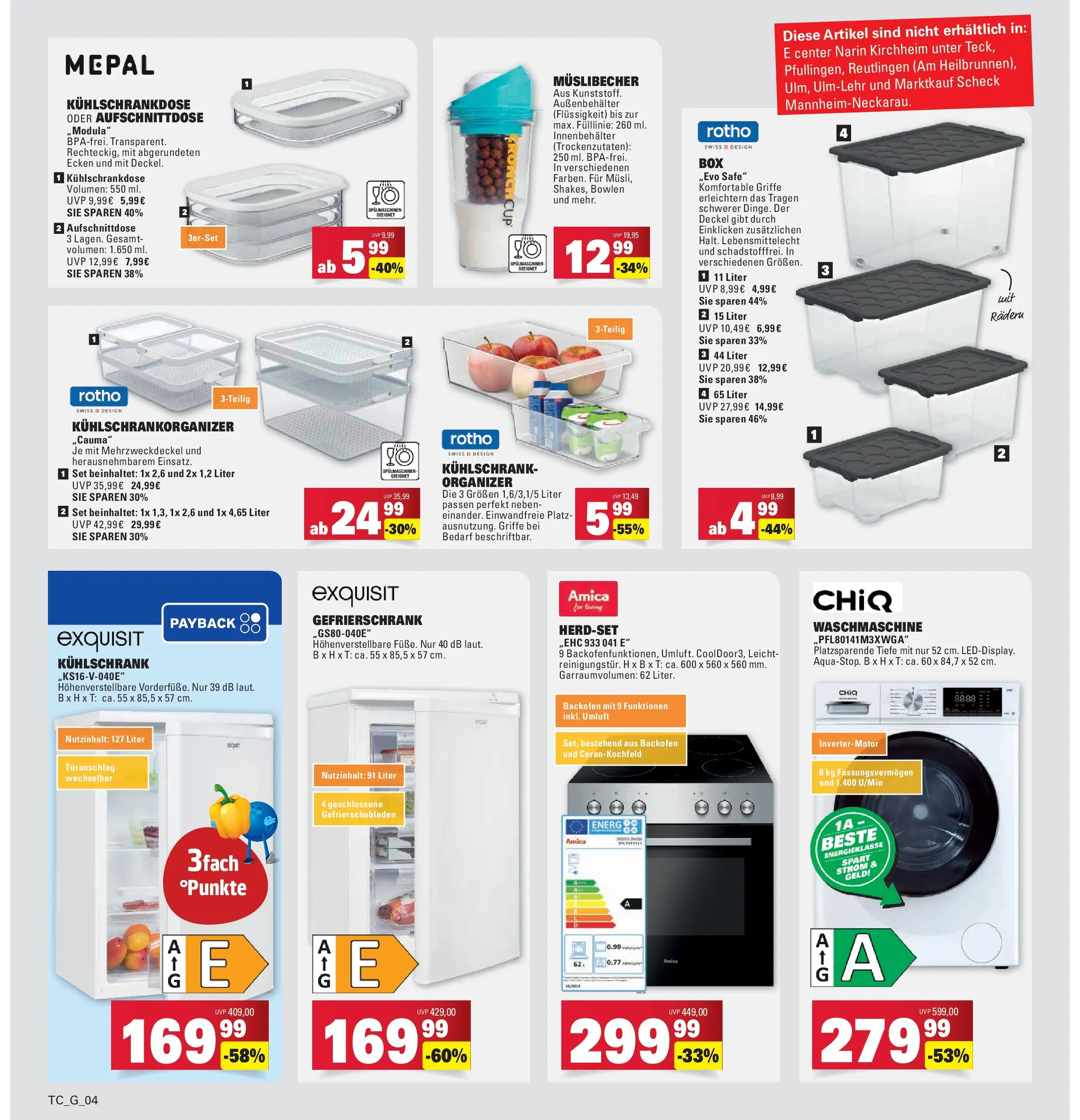 Marktkauf - Marktkauf: Wochenangebote (ab 02.02.2026) » Angebote online | Seite: 38 | Produkte: Gefrierschrank, Kühlschrank, Waschmaschine, Backofen