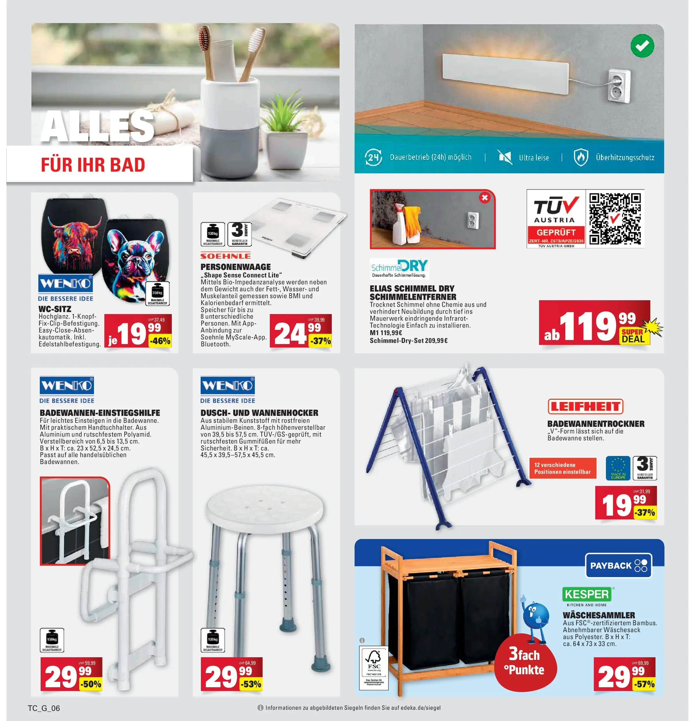 Marktkauf - Marktkauf: Wochenangebote (ab 02.02.2026) » Angebote online | Seite: 40 | Produkte: Gewicht, Bad, Personenwaage, Wasser