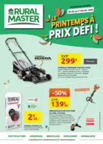 Rural Master LE PRINTEMPS &Agrave; PRIX D&Eacute;FI ! - au 21.02.2026