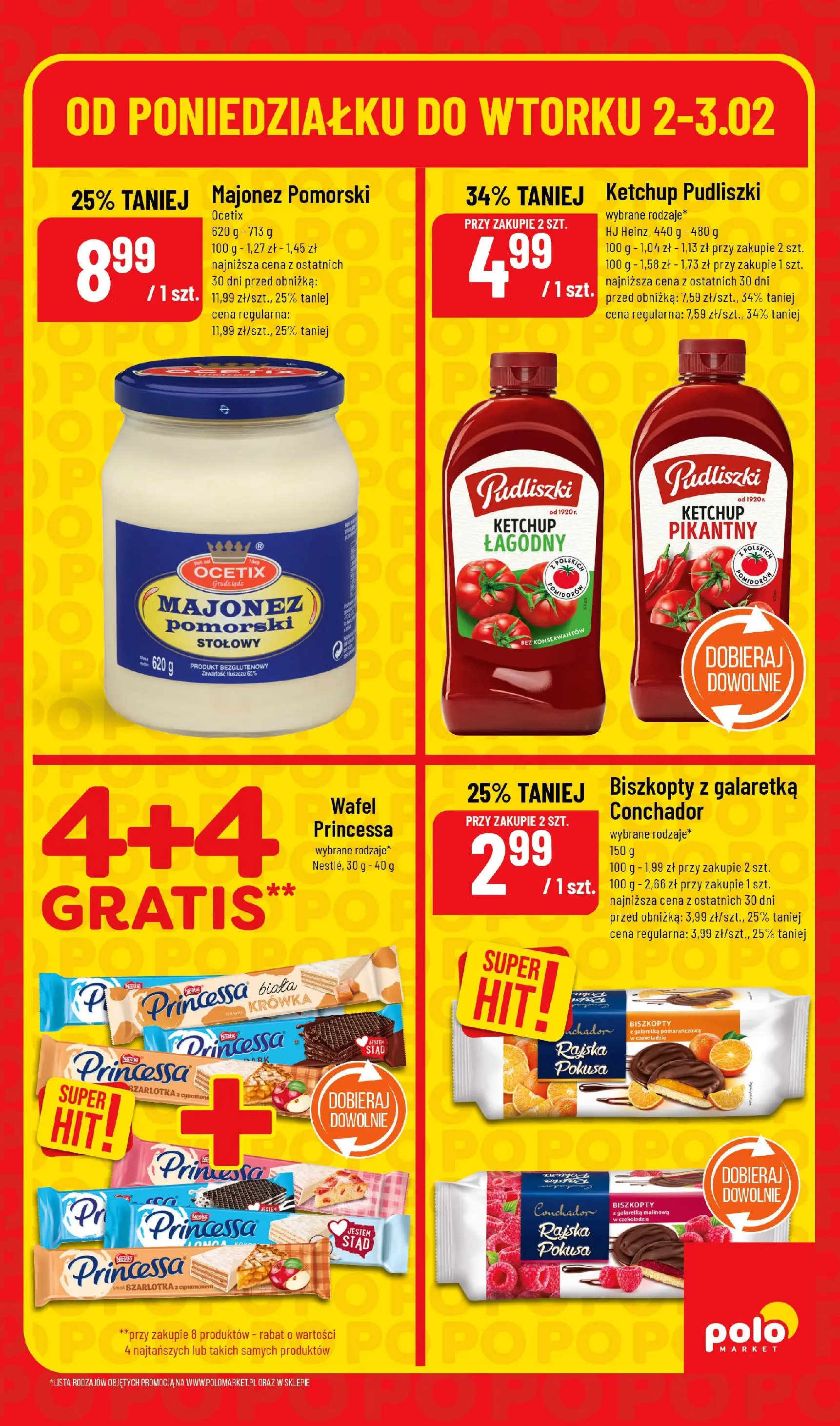 Nowa POLOmarket gazetka od jutra 02.02.2026 (PDF) | Strona: 5 | Produkty: Ketchup, Ketchup pudliszki, Krowka, Majonez