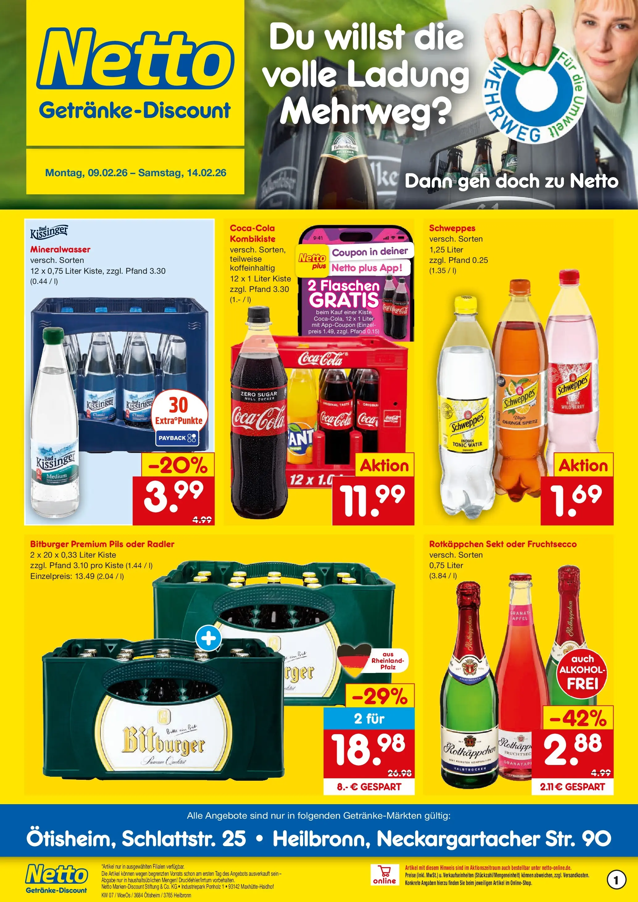 Netto Marken-Discount prospekt Ötisheim	 (ab 08.02.2026) » Angebote | Seite: 1