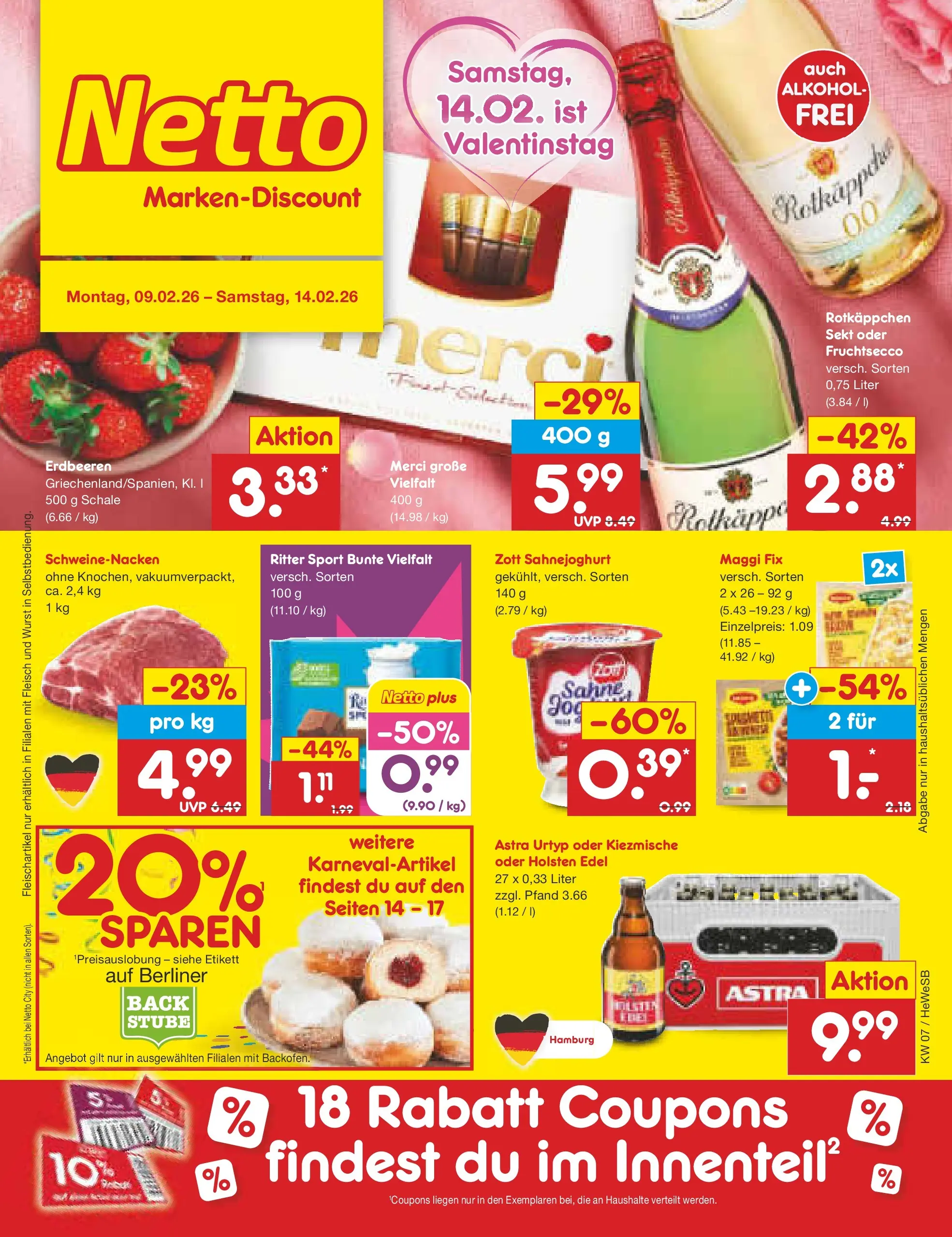 Netto Marken-Discount prospekt Hamburg	 (ab 09.02.2026) » Angebote | Seite: 1