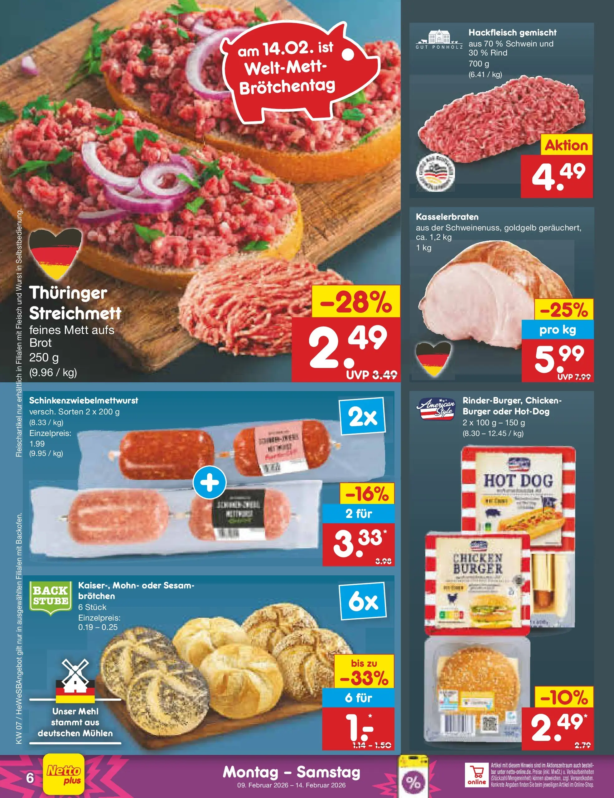 Netto Marken-Discount prospekt Hamburg	 (ab 09.02.2026) » Angebote | Seite: 6