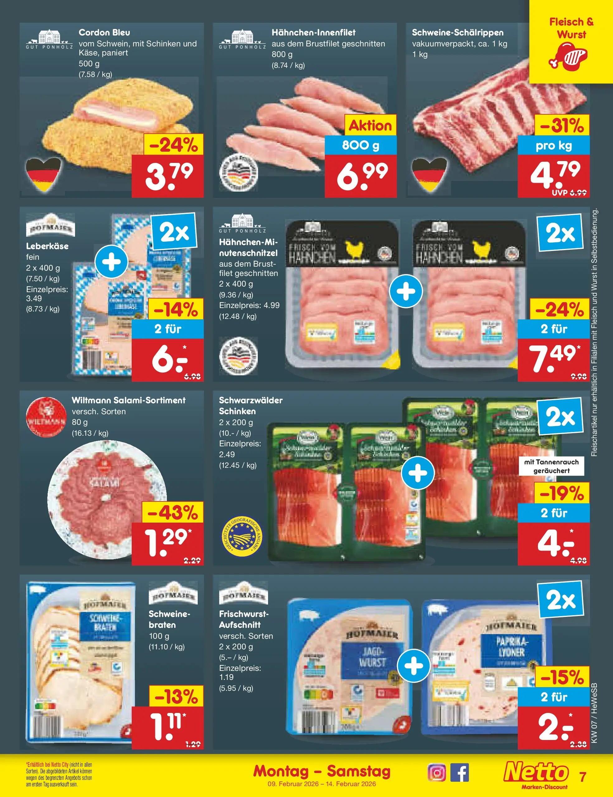 Netto Marken-Discount prospekt Hamburg	 (ab 09.02.2026) » Angebote | Seite: 7