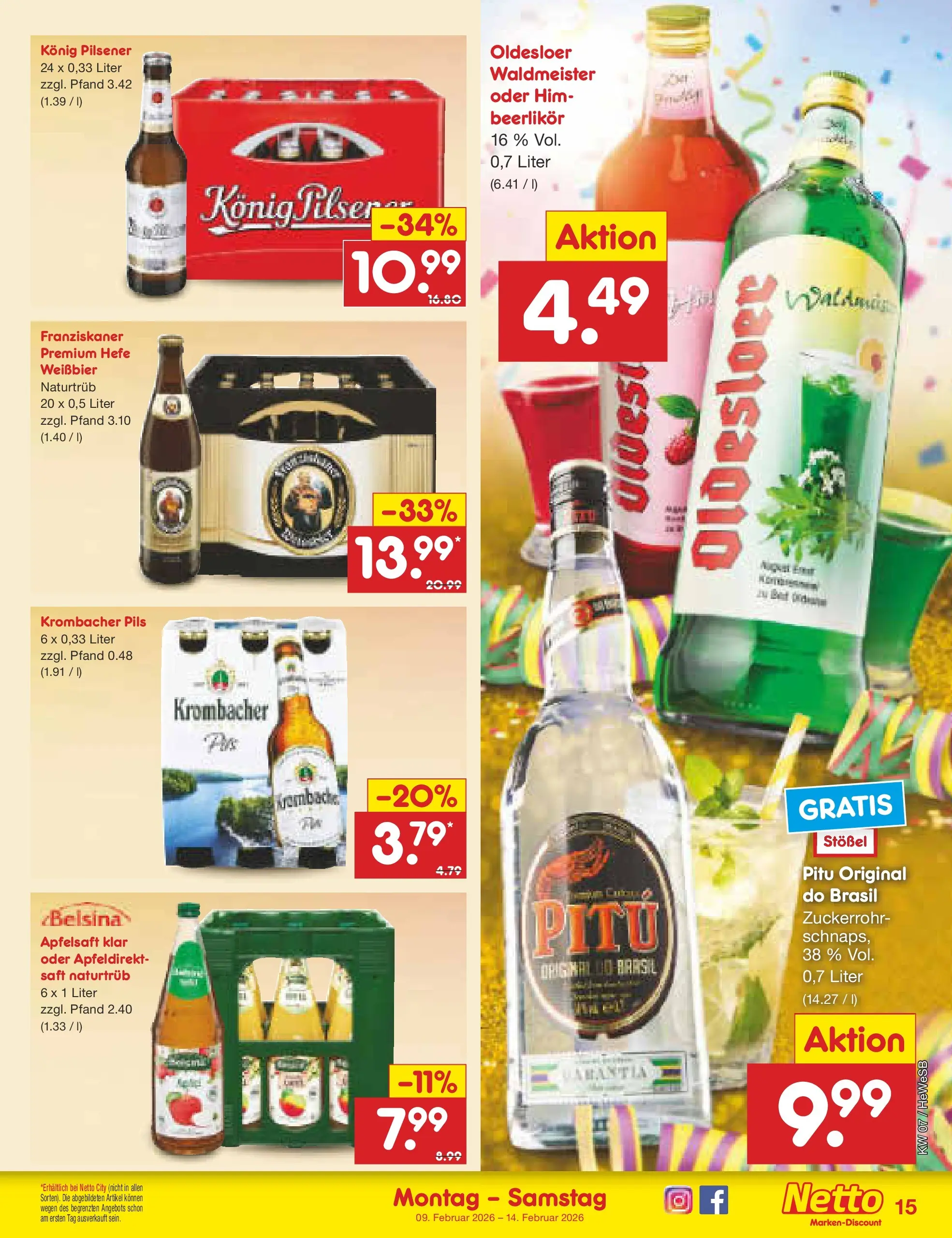 Netto Marken-Discount prospekt Hamburg	 (ab 09.02.2026) » Angebote | Seite: 15
