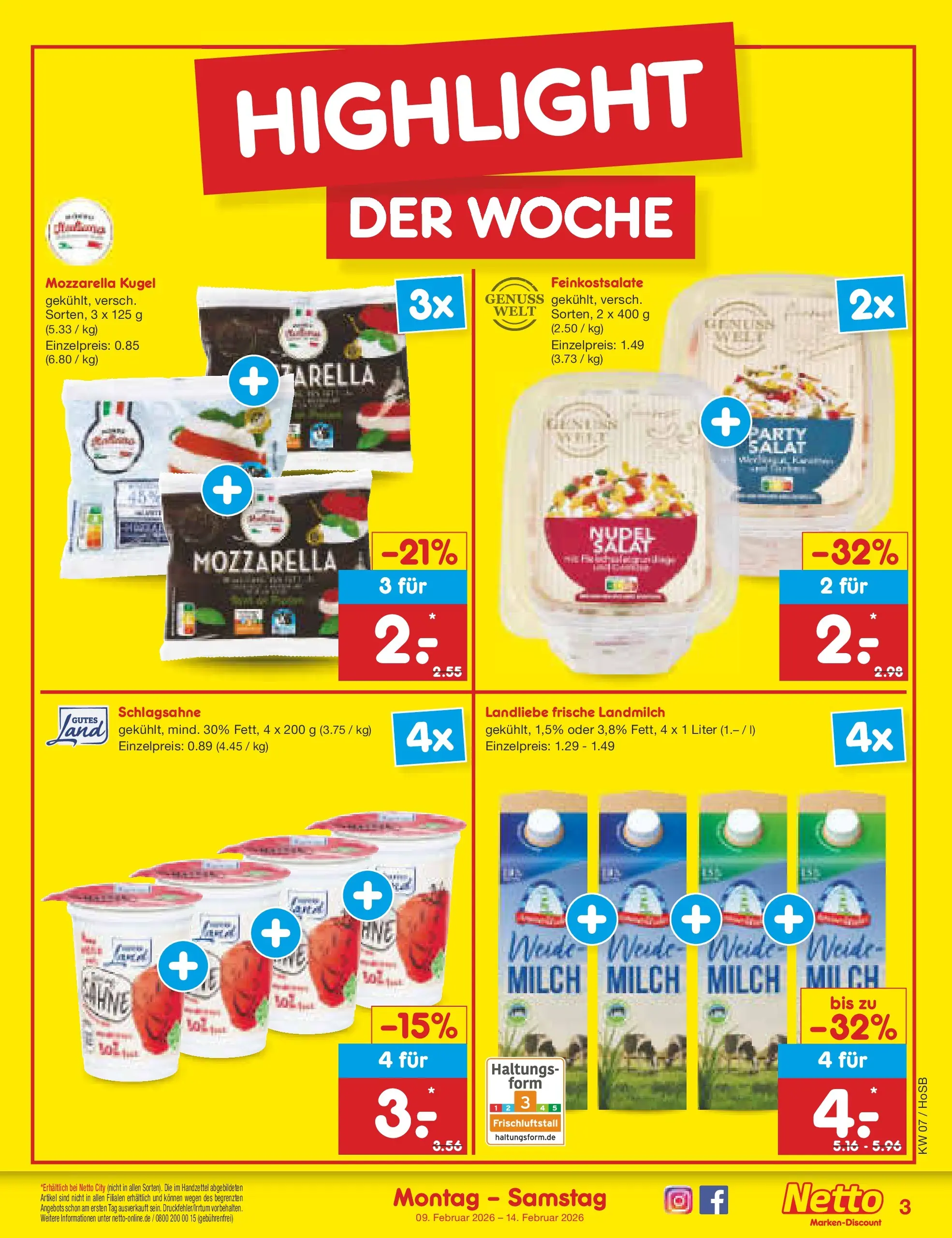 Netto Marken-Discount prospekt Hannover	 (ab 09.02.2026) » Angebote | Seite: 3