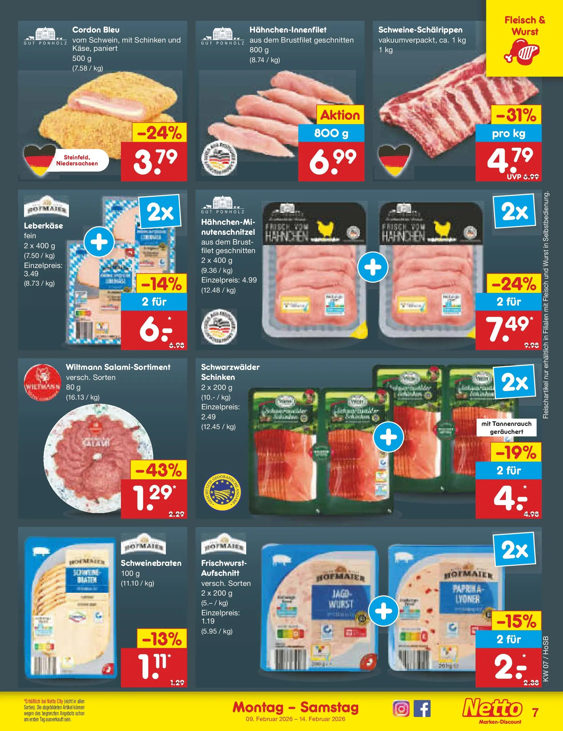 Netto Marken-Discount prospekt Hannover	 (ab 09.02.2026) » Angebote | Seite: 7