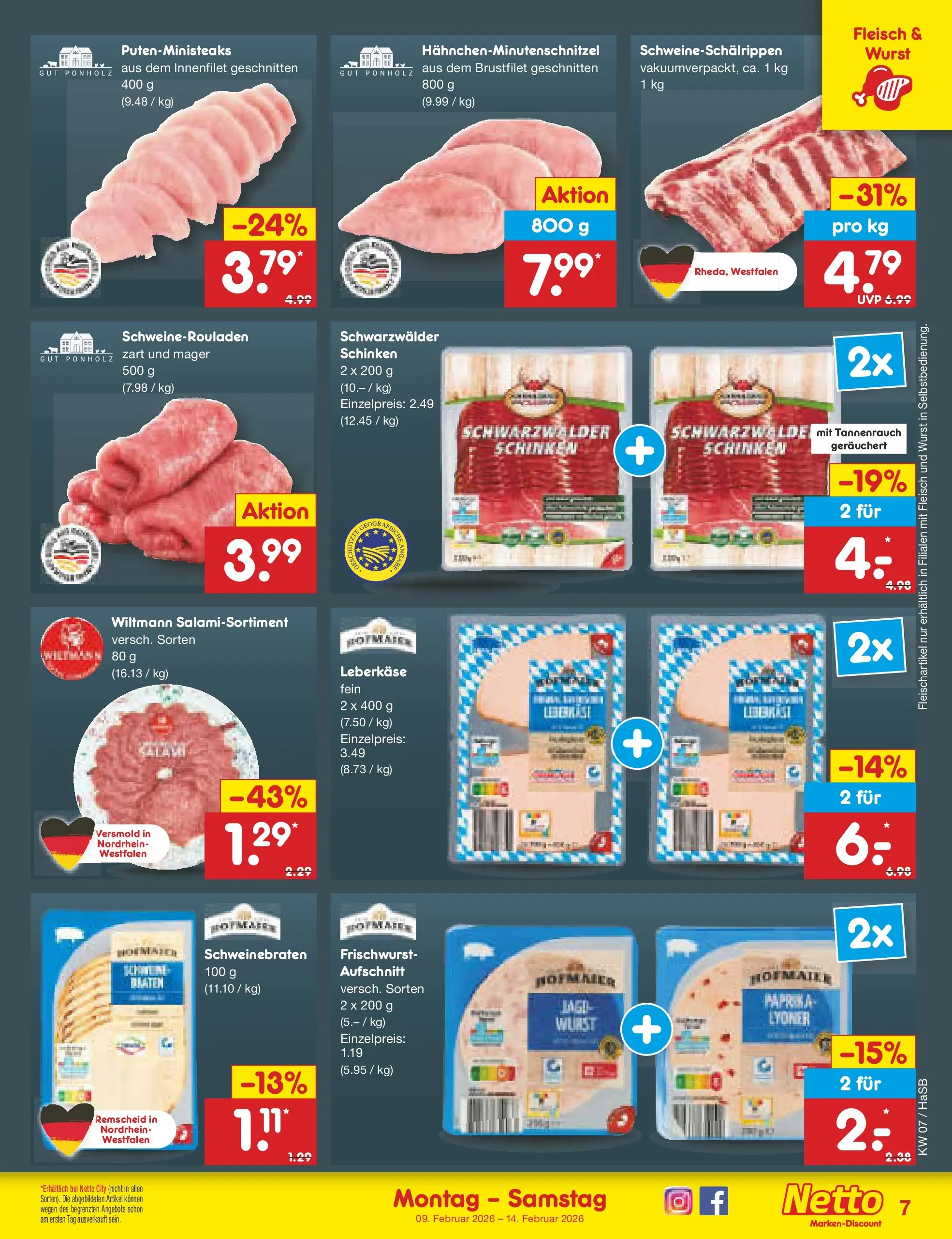 Netto Marken-Discount prospekt Wuppertal	 (ab 08.02.2026) » Angebote | Seite: 7